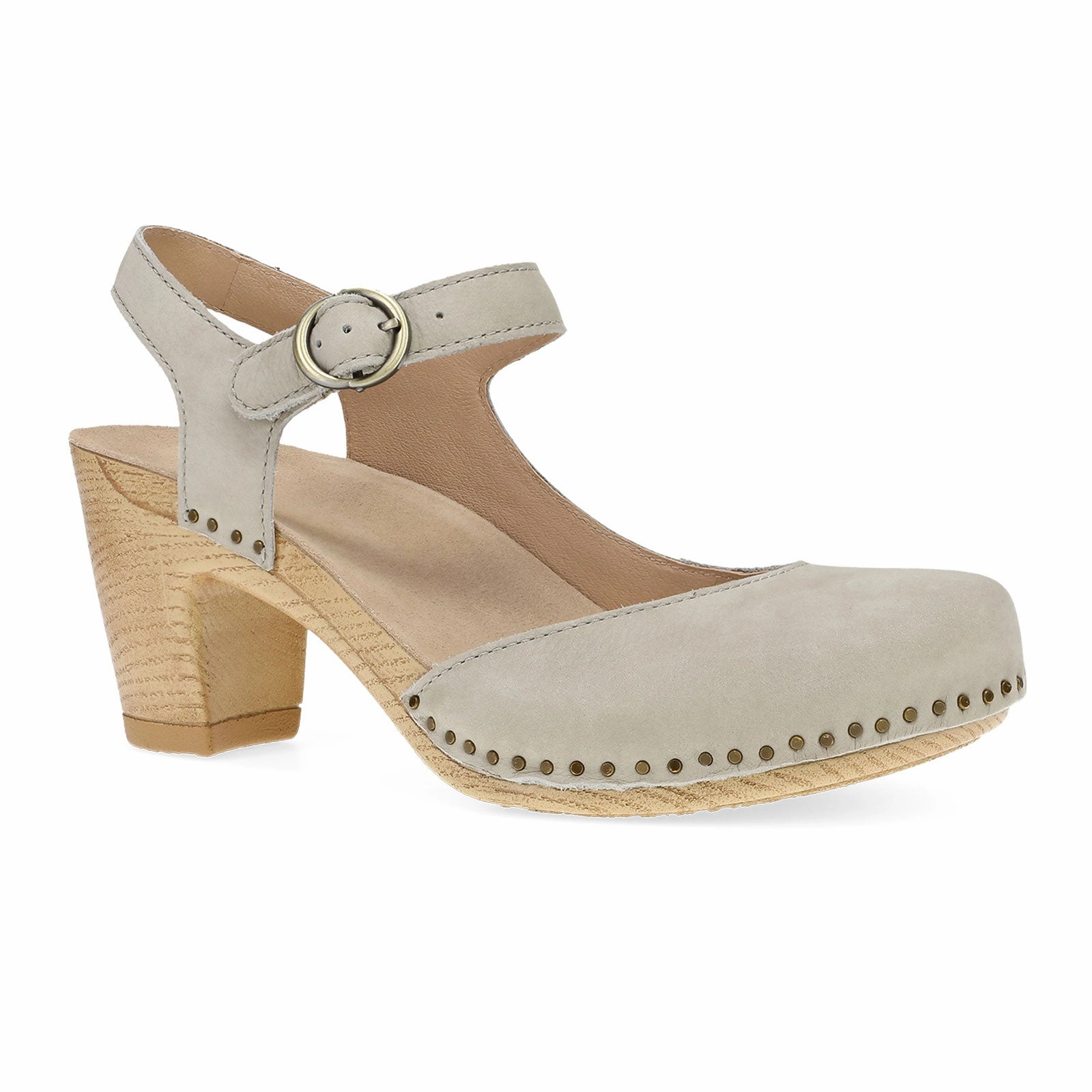Dansko Taytum Heeled Sandal (Women) - Taupe Milled Nubuck Water-resistant Seasonal Footwear