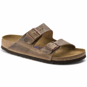 cool shoes Arch Care BIRKENSTOCK ARIZONA SOFT FOOTBED TOBACCO BROWN OILED NUBUCK LEATHER UNISEX