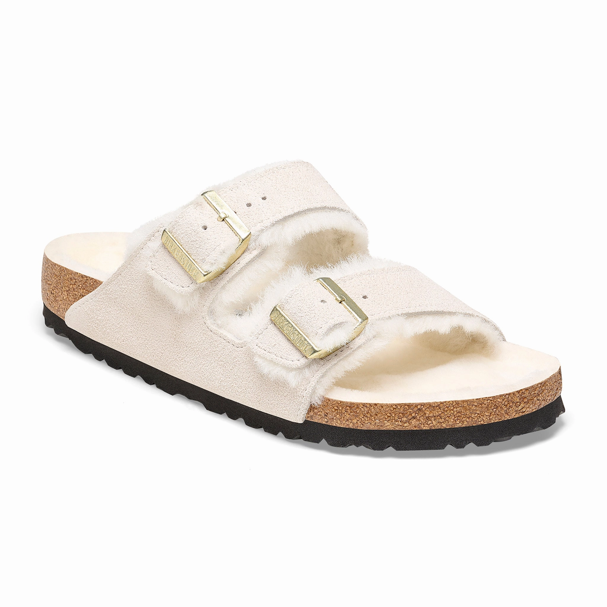Noise Reducing Outsole ARIZONA SHEARLING - ANTIQUE WHITE - SUEDE