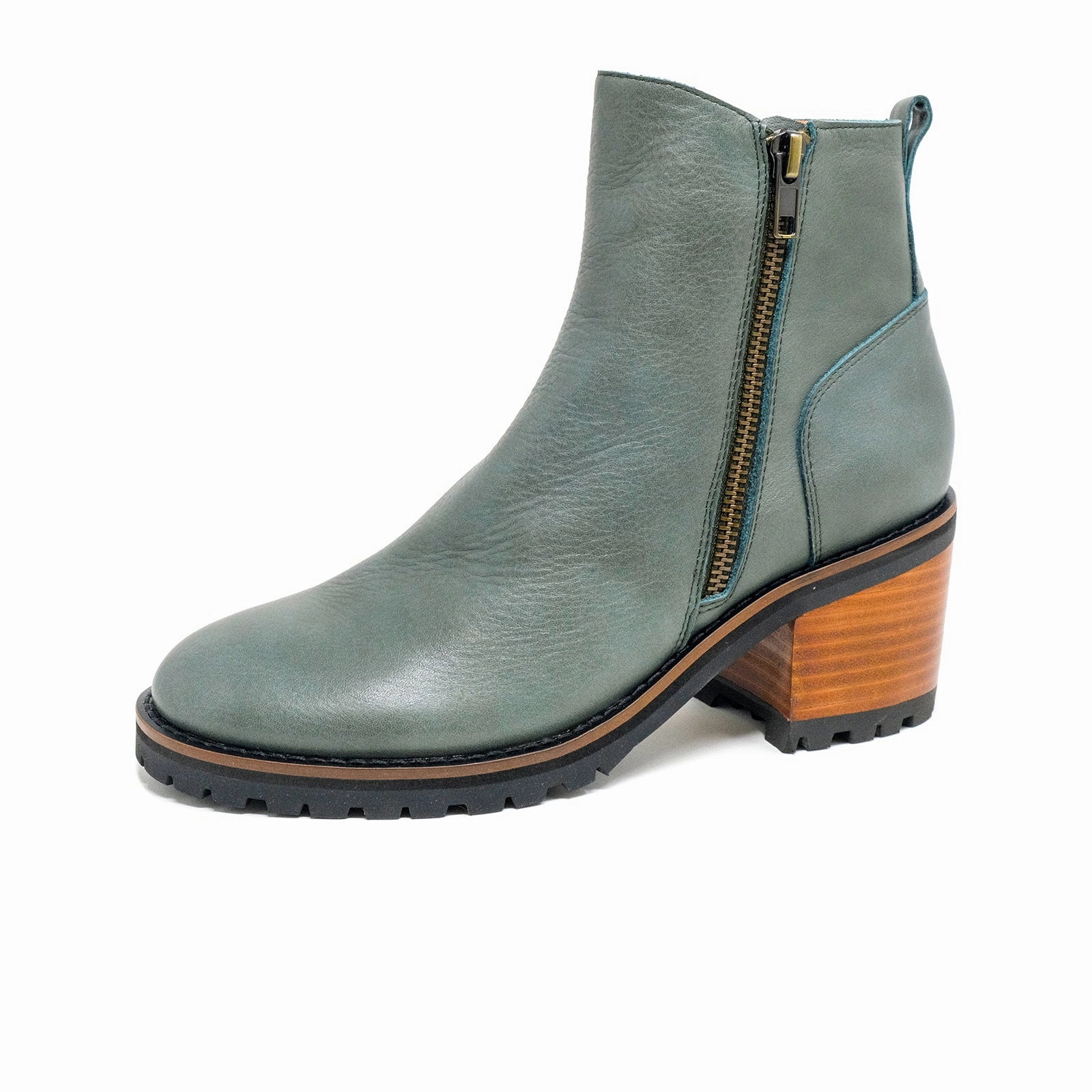work mode Insulated Functional Minimalist Django & Juliette Birdi Mid Boot (Women) - Dark Olive/Brown Leather