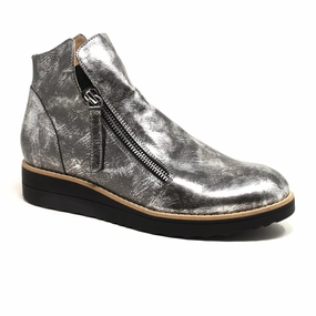 EasyToClean Django & Juliette Ohmy Ankle Boot (Women) - Black/Pewter Smudge Leather
