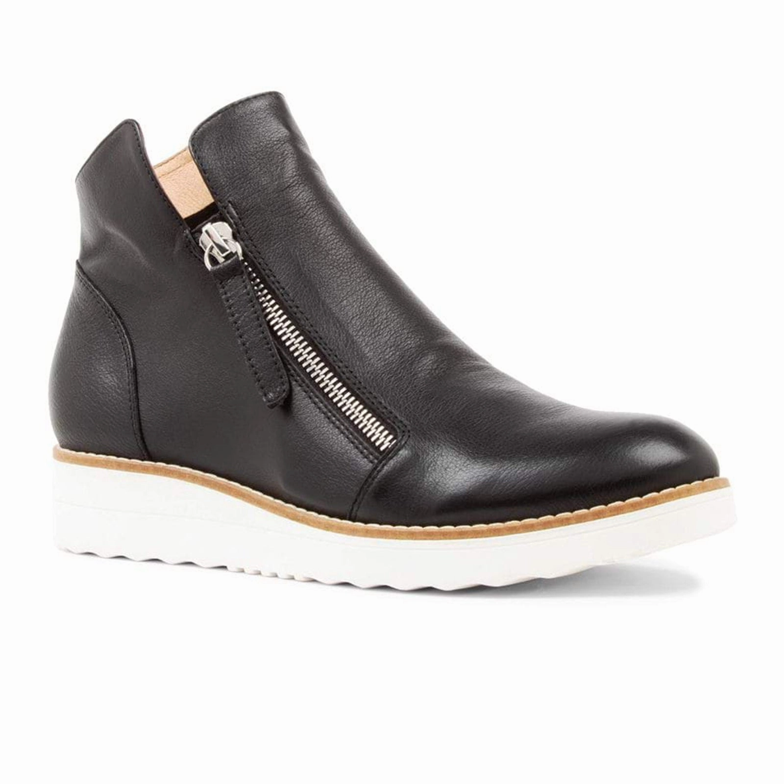Protective Layer Django & Juliette Ohmy Ankle Boot (Women) - Black/White Leather