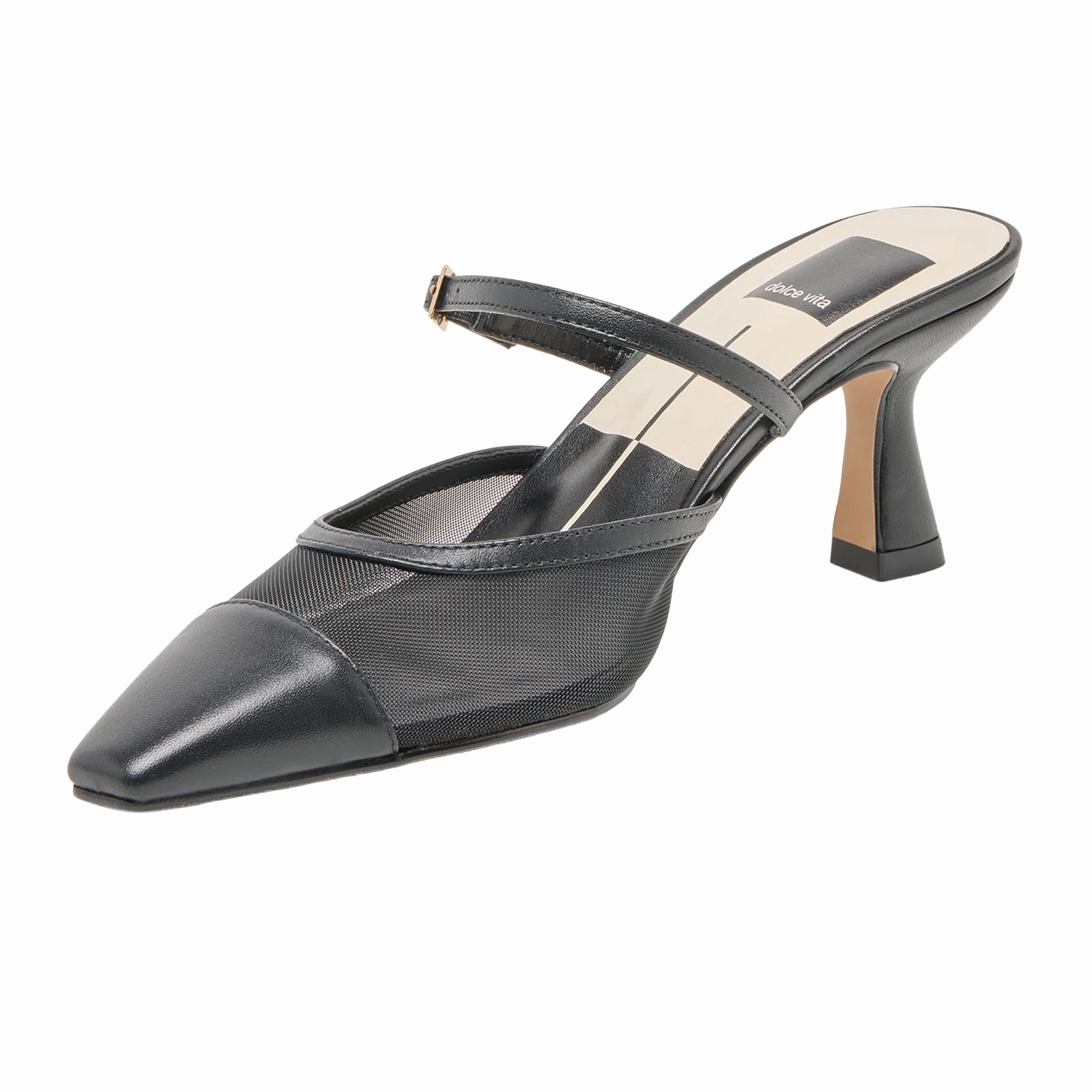 Lounge Mood Dolce Vita Loyd Heeled Mule (Women) - Onyx