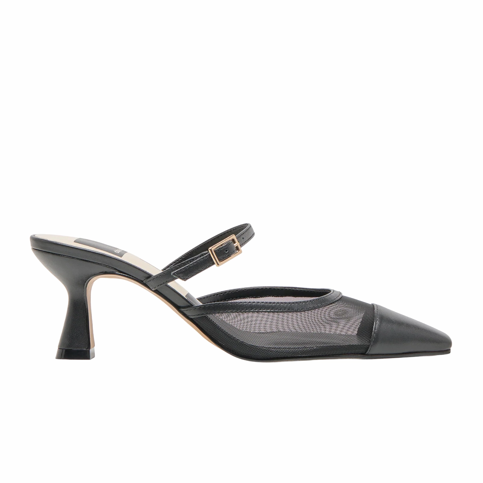 Adjustable Comfortable Straps Dolce Vita Loyd Heeled Mule (Women) - Onyx