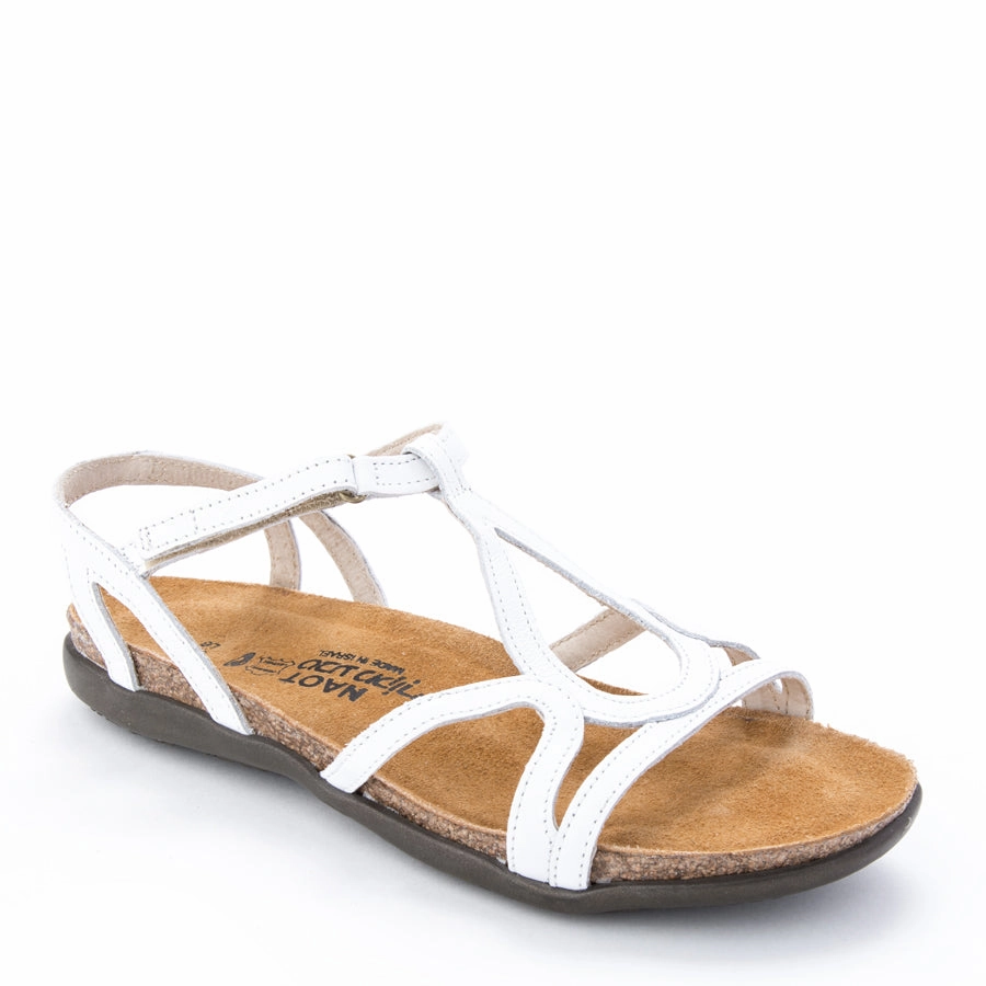 DORITH - WHITE - LEATHER Ultra-soft traction Adjustable lacing