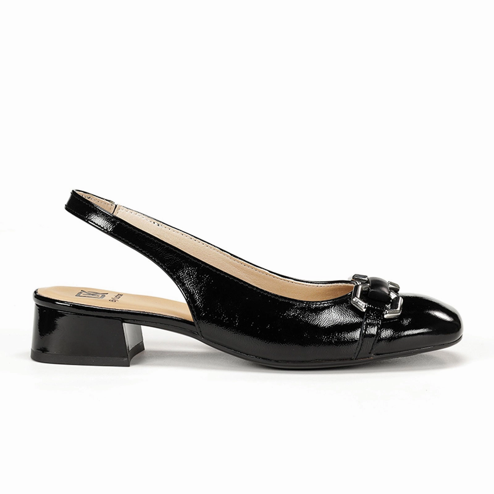 Dorking Gia D9307 Slingback Heel (Women) - Negro Classic Summer Shoes Pressure Relief Cushioning