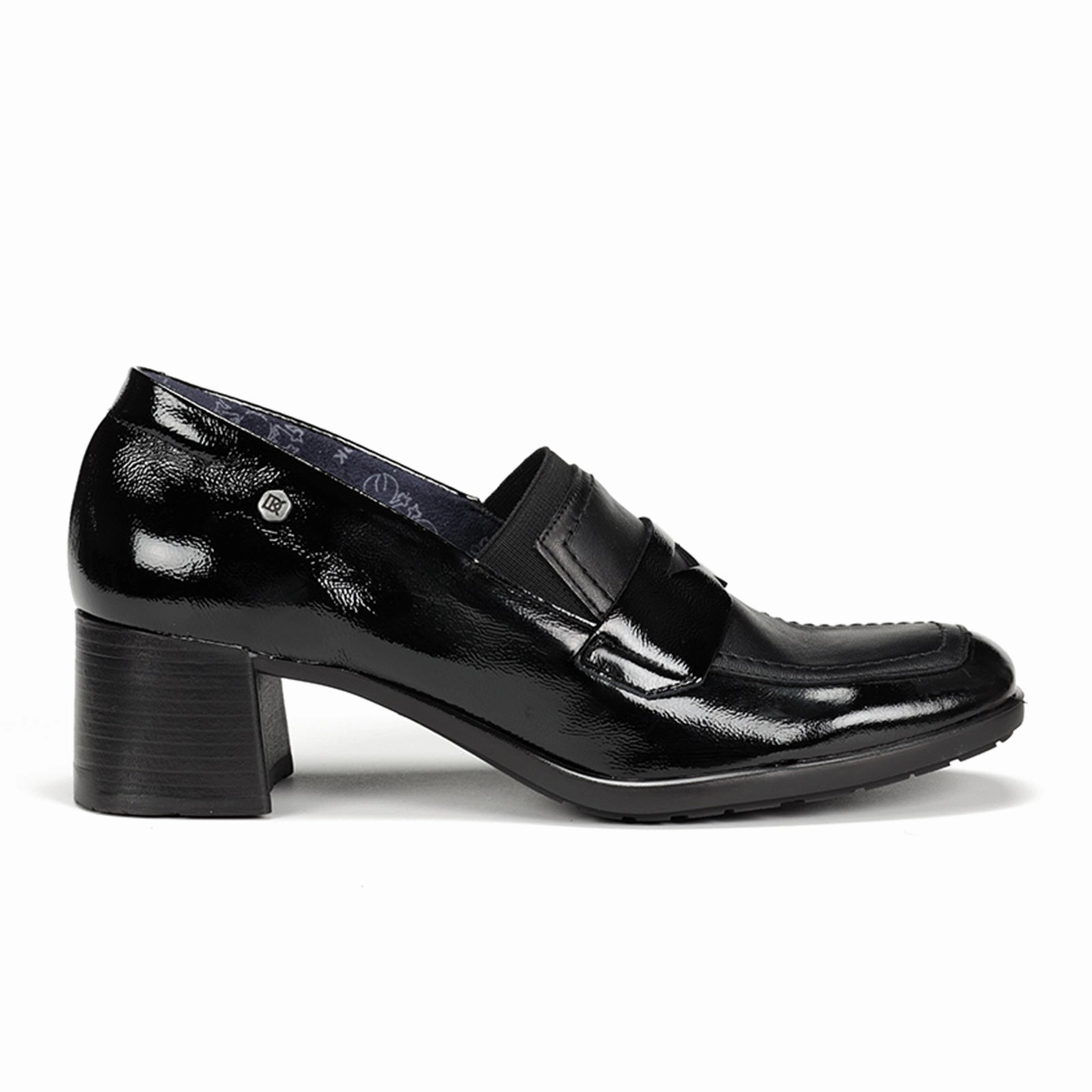 Dorking Ikia D9205 Heeled Loafer (Women) - Naplak/Sugar Negro Weight Distribution System Arch Support Footbed