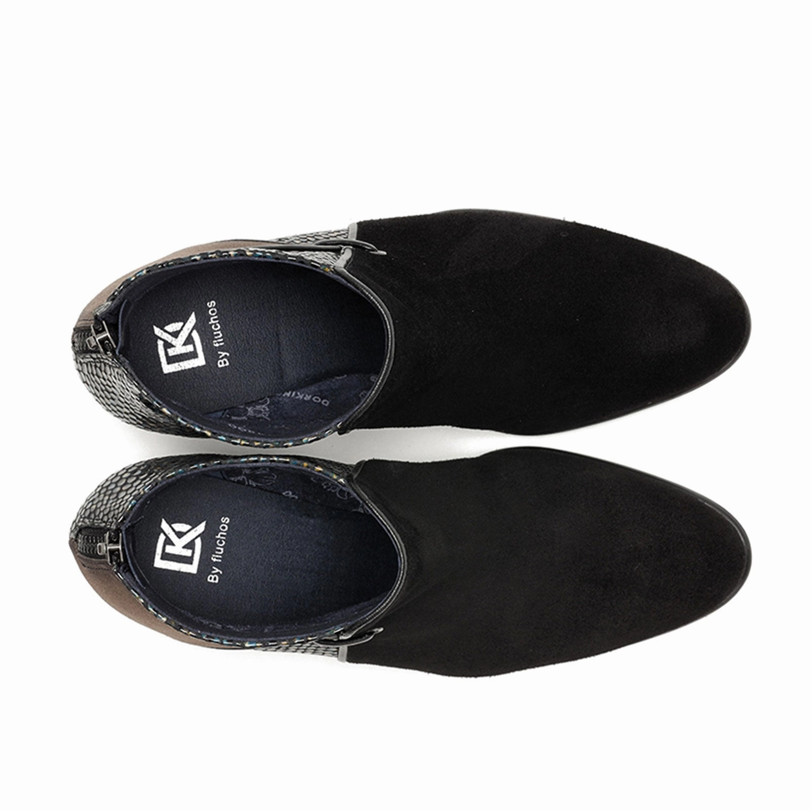 Dorking King D8925 Ankle Boot (Women) - Black/Fango Subtle Lines