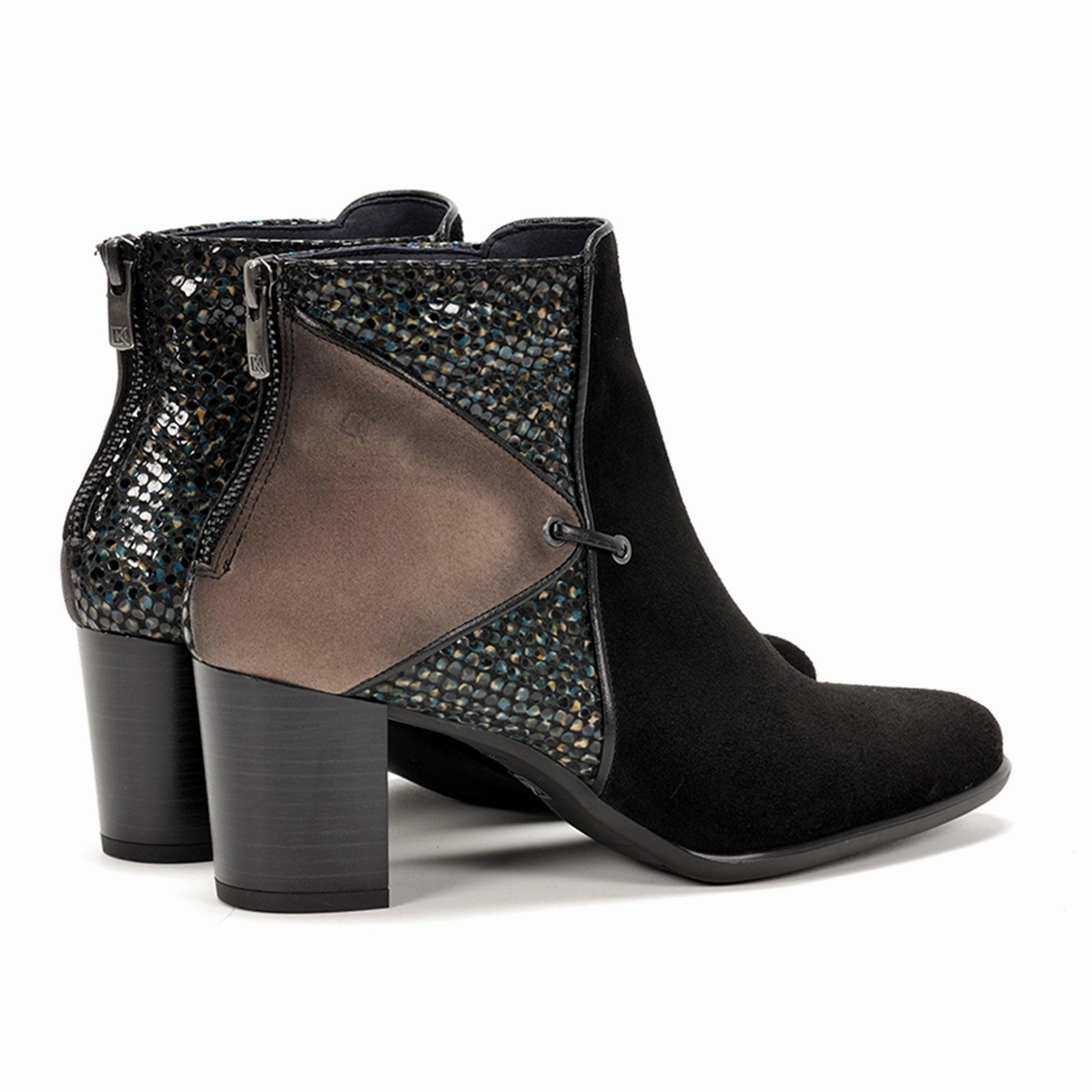 Fashion Guy Dorking King D8925 Ankle Boot (Women) - Black/Fango