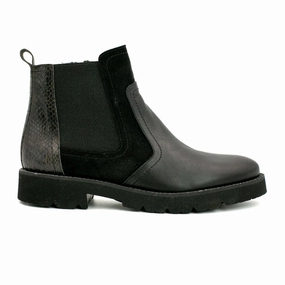 Dorking Xinia D8377 Chelsea Boot (Women) - Carbon Black Multi Use Anti Odor Cold Weather Commuter