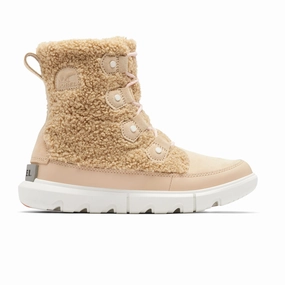 Sorel Explorer II Joan Cozy Mid Boot (Women) - Nova Sand/Sea Salt Ankle padding