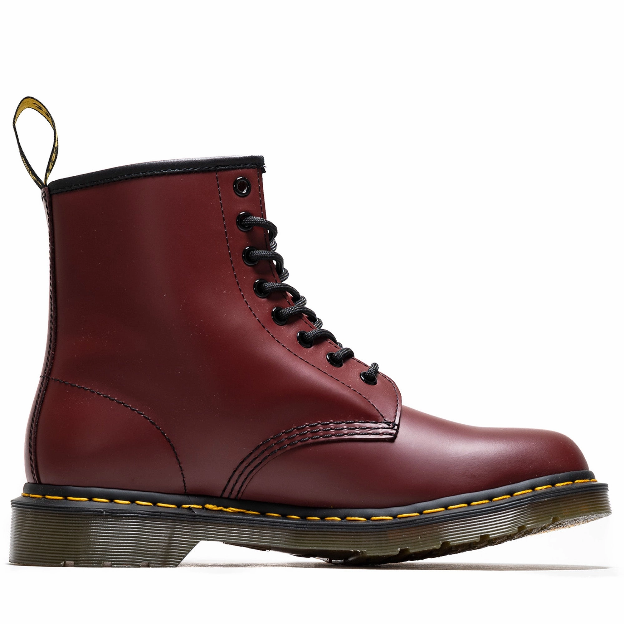 Dr. Martens 1460 Smooth Leather Boot - Cherry Red Warm Comfort Eco Material Morning Walk