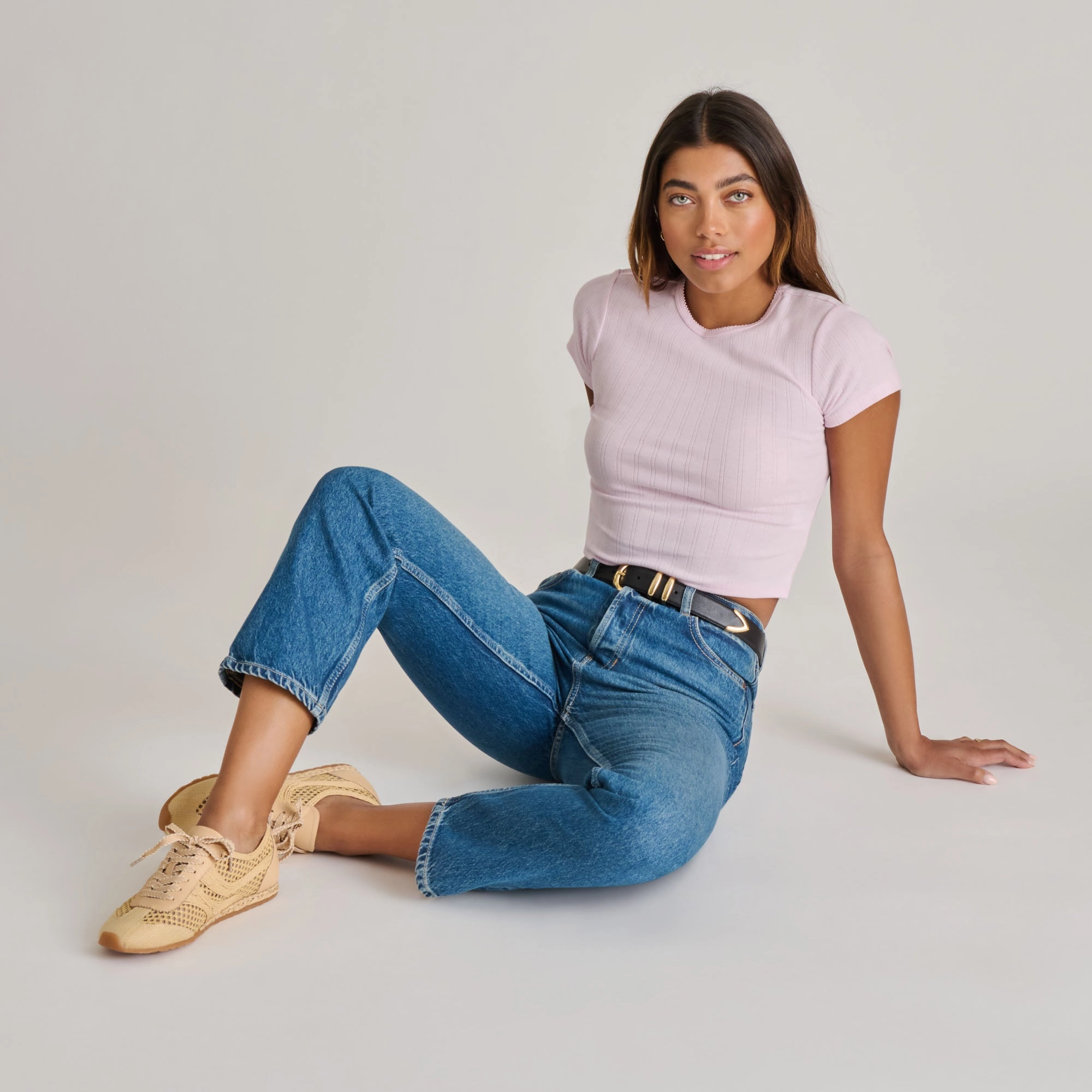 Contoured Heel Cup DREAM SNEAKERS LT NATURAL WOVEN RAFFIA