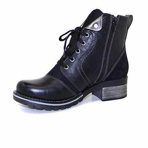 Shock Absorbing Winter Walker Slip Resistant Daily Walks Dromedaris Karissa Mid Boot (Women) - Black