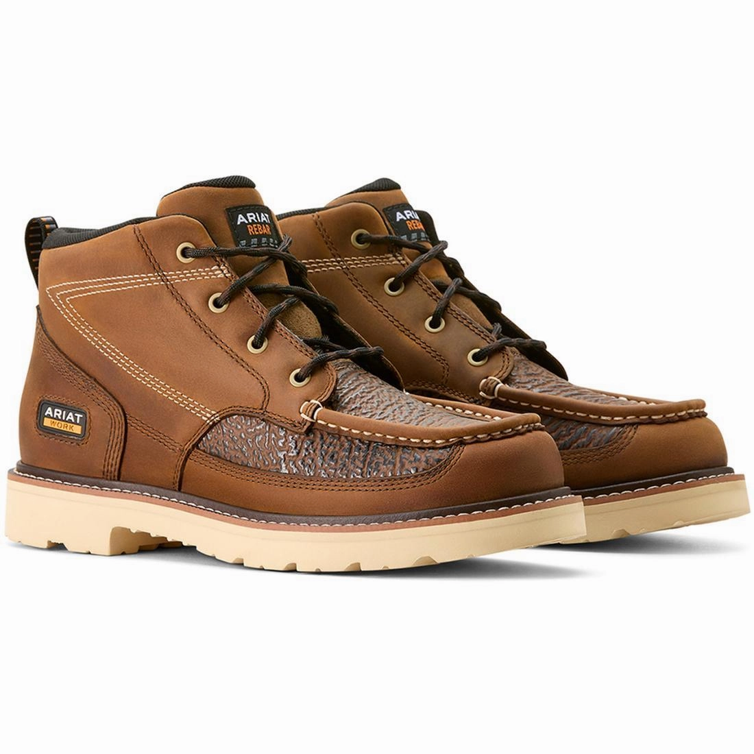 Rebar Lift Soft-Toe Chukka Boot Distressed Brown-Textured Appropriate