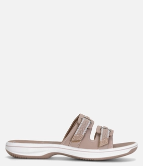passionate runners Designer Clarks Breezey Eve Slide Sandals - Women