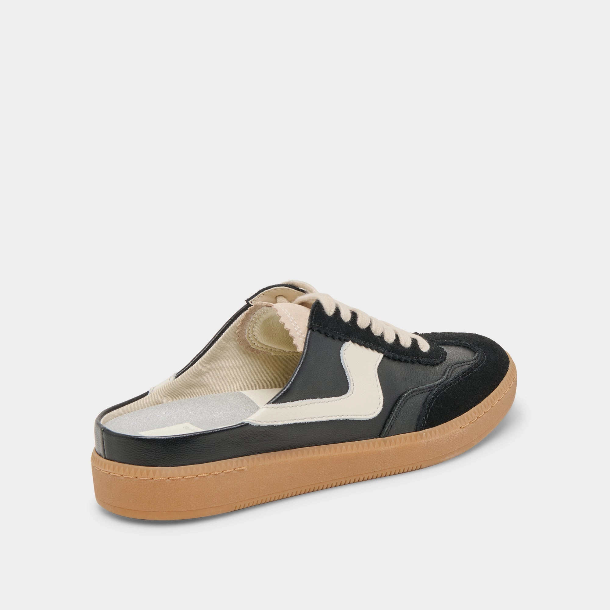 NOTICE SLIDE SNEAKERS BLACK SUEDE Breathable mesh upper Fresh Air