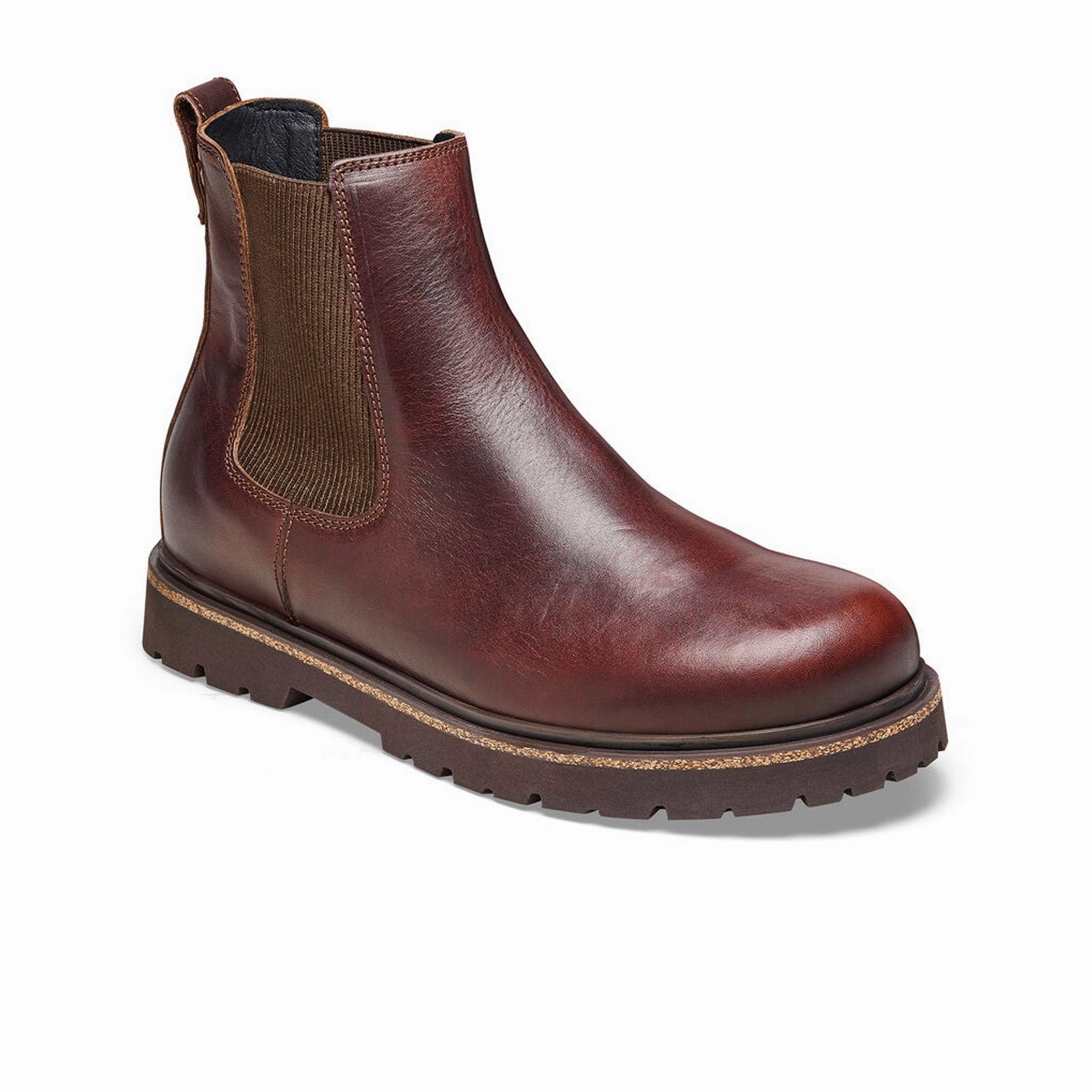 Birkenstock Highwood Chelsea Boot (Unisex) - Chocolate Leather Low Profile Rainy Day Commuter