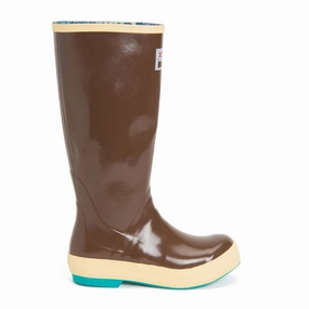 All Terrain Grip Supportive XtraTuf Fishe Wear 15" Legacy Rain Boot (Women) - Brown/Totally Tarpon