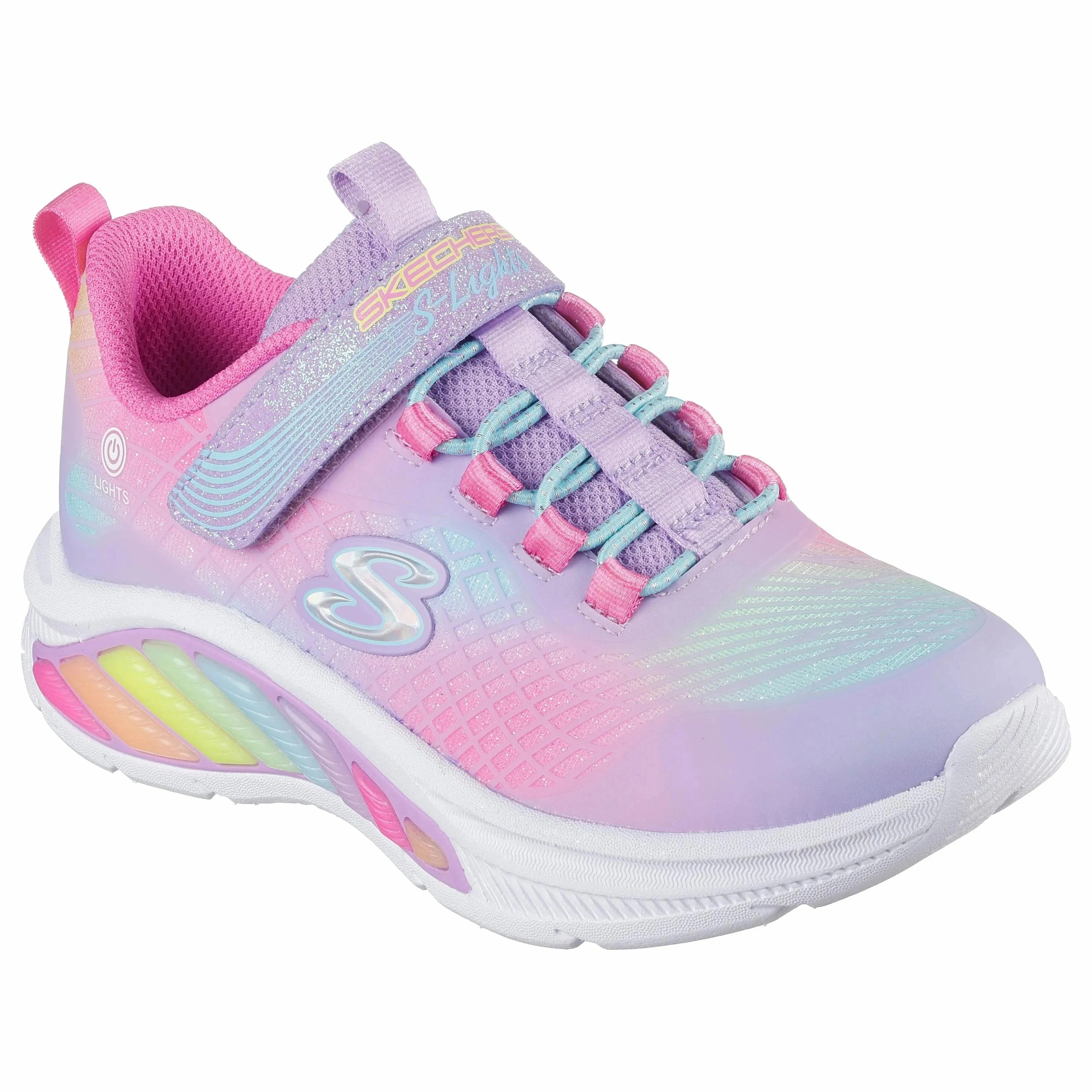 junior - style SKECHERS S-LIGHTS: RAINBOW CRUISERS-RAINBOW REFLECTION KIDS'