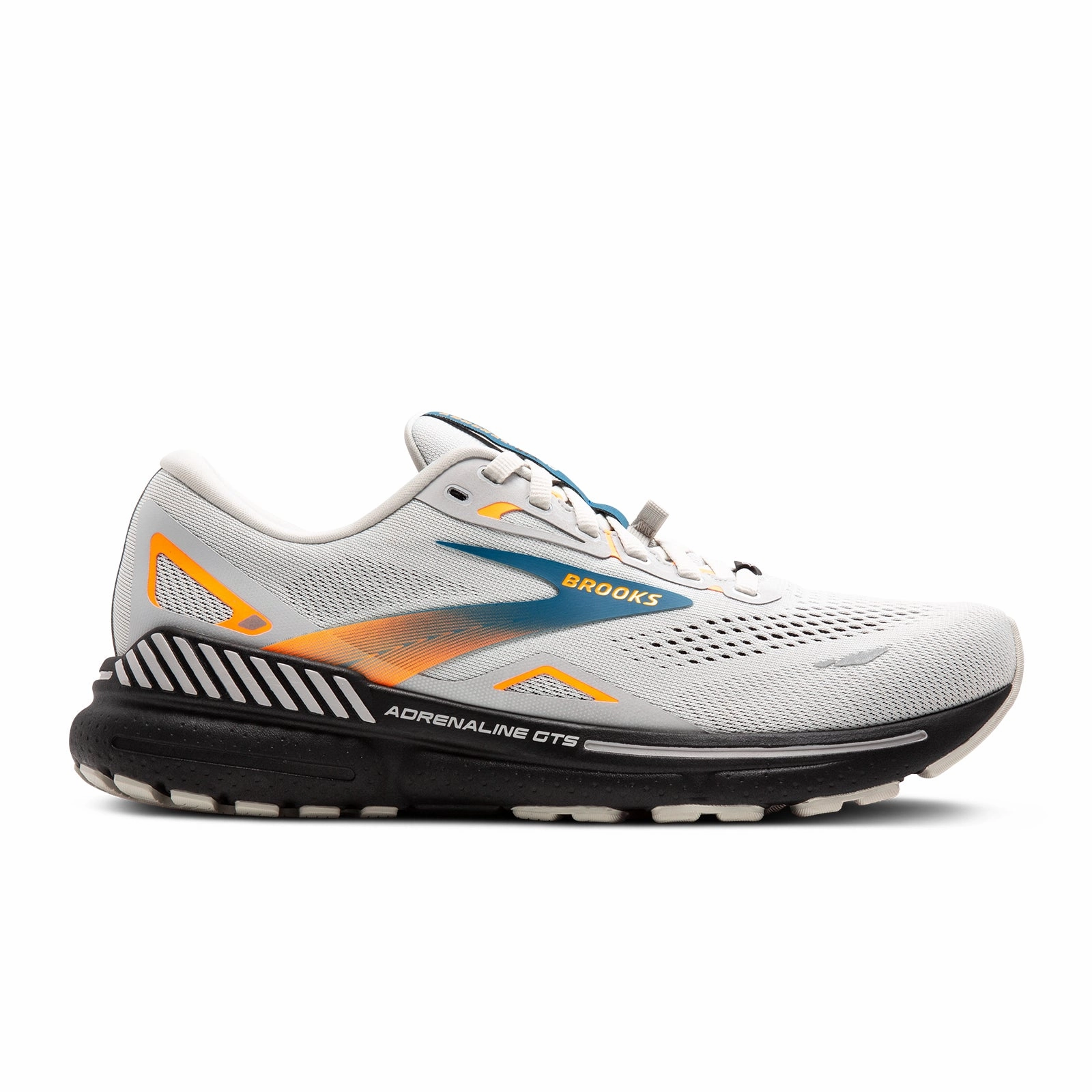 Brooks Adrenaline GTS 23 GTX Running Shoe (Men) - Oyster Mushroom/Orange/Blue Lightweight Footwear Non Toxic Material Composition