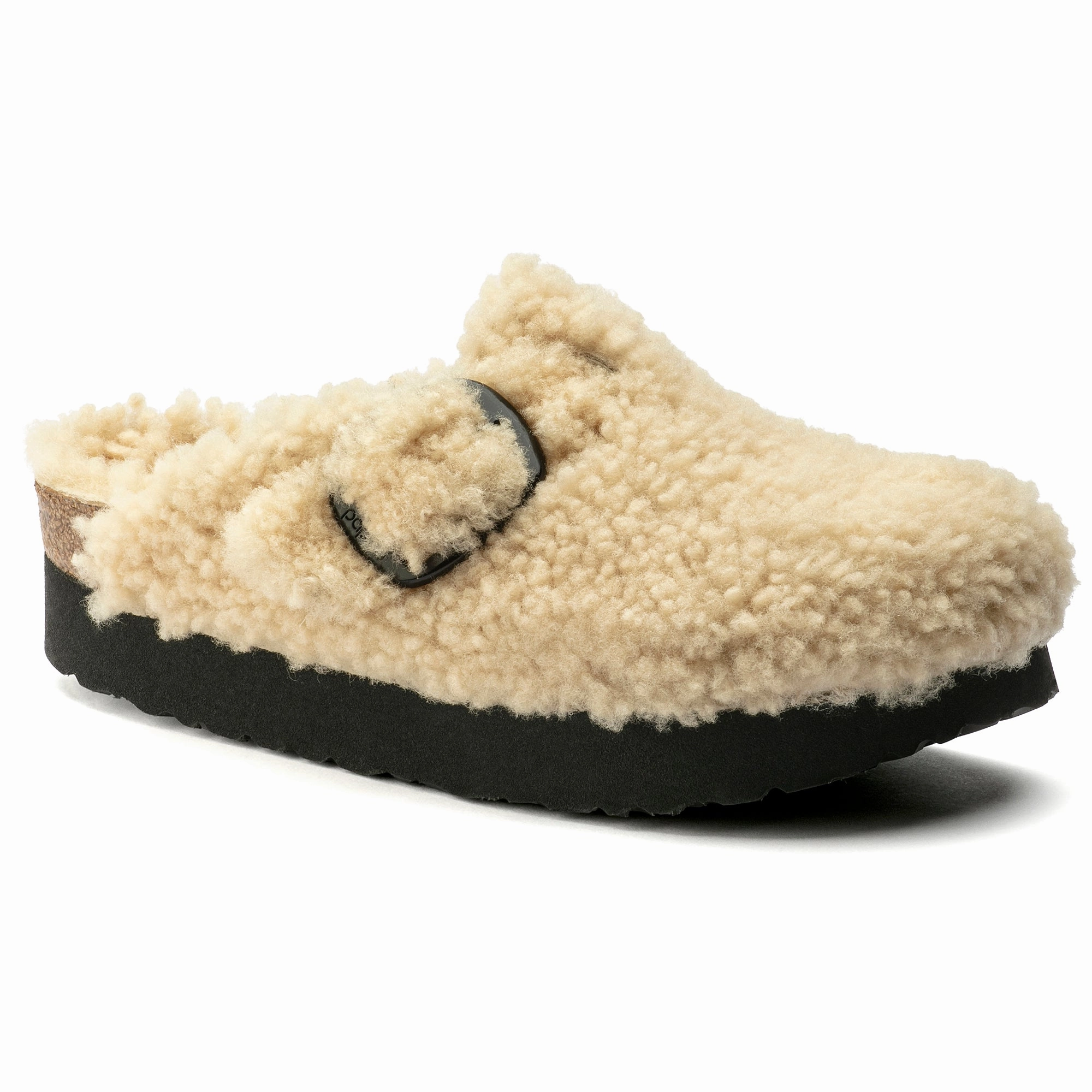 Fresh flexibility BOSTON TEDDY SHEARLING CLOG - EGGSHELL