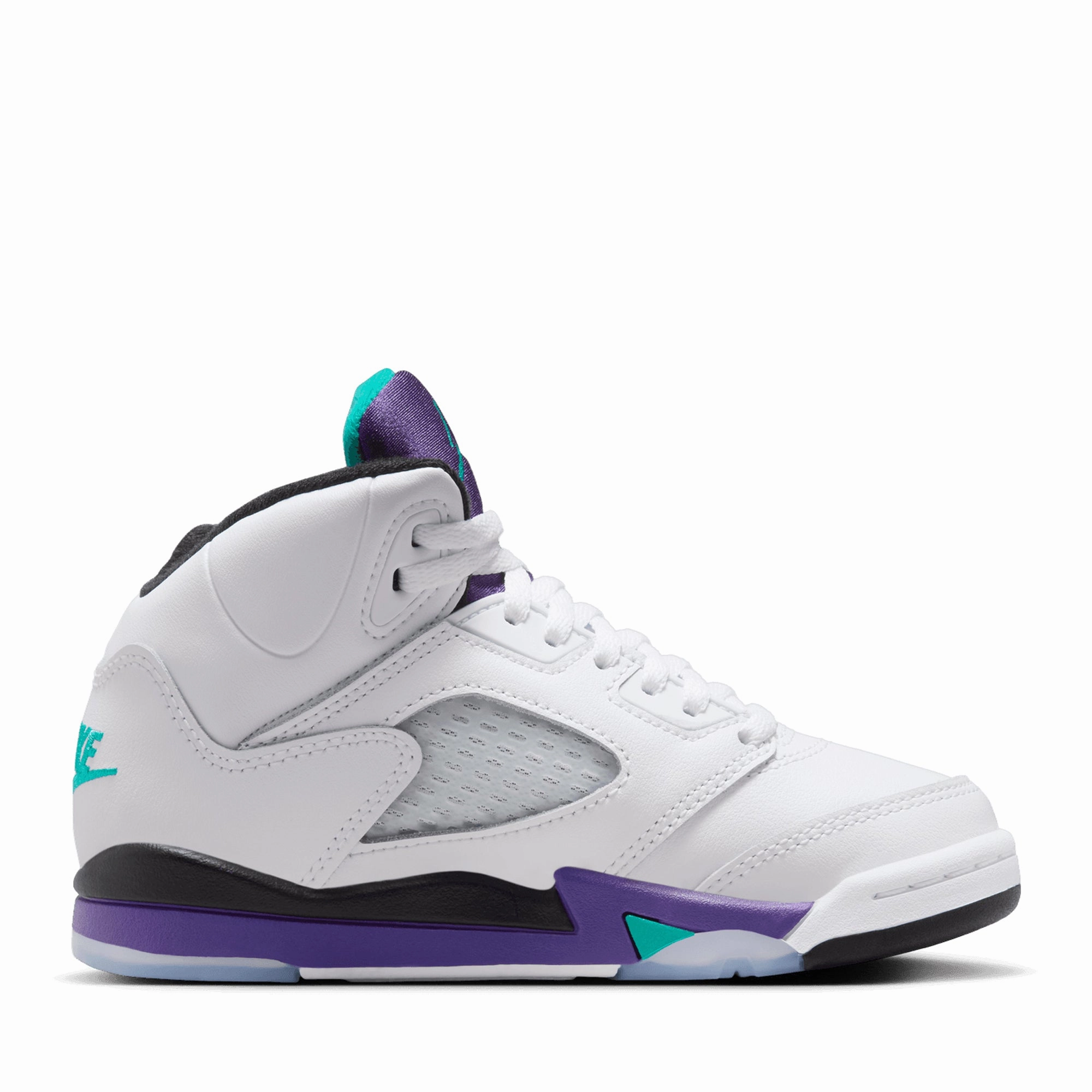 Dust Guard Stable Support Rainy Days Air Jordan 5 Retro OG 'Grape' (PS) - White/New Emerald