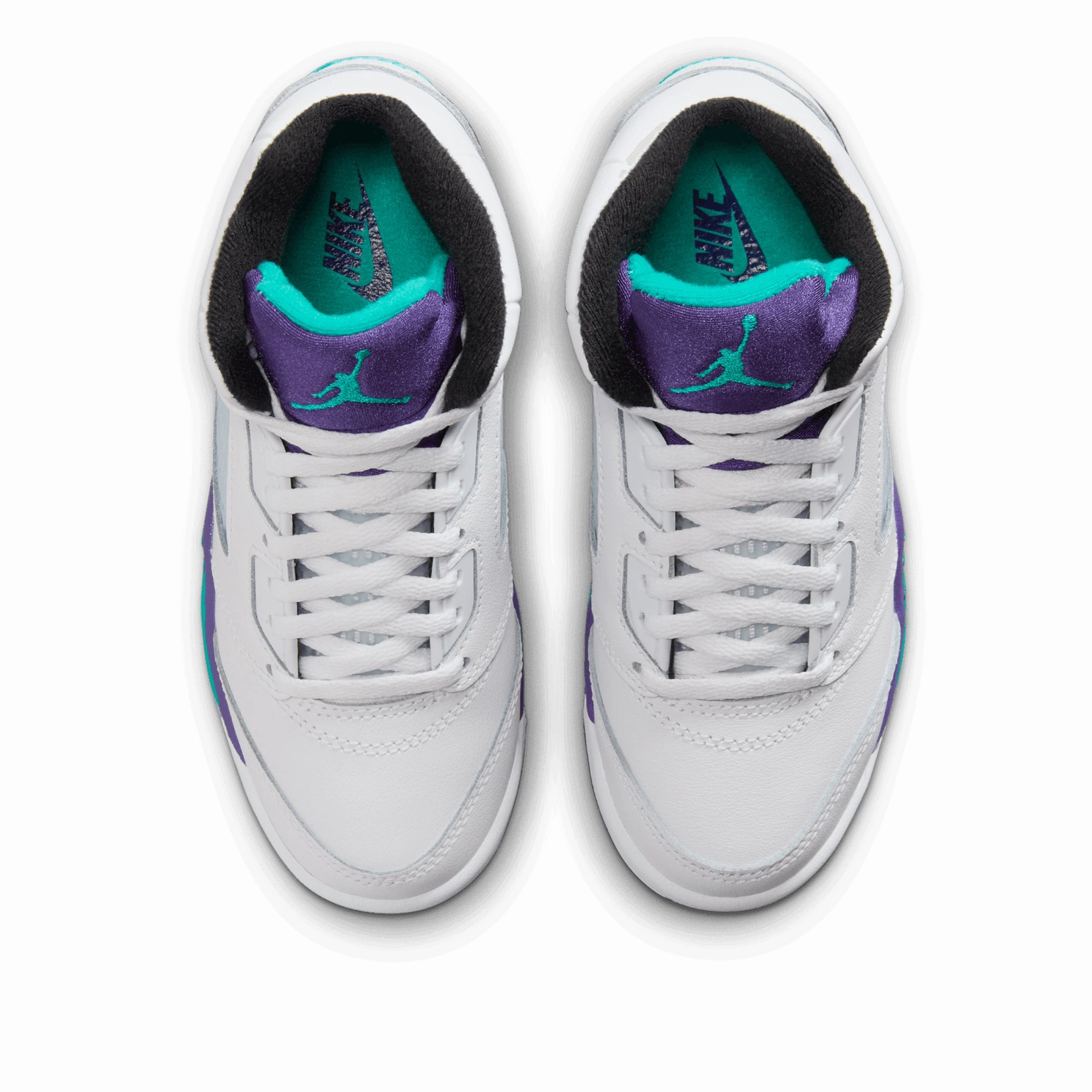 slim fit Air Jordan 5 Retro OG 'Grape' (PS) - White/New Emerald