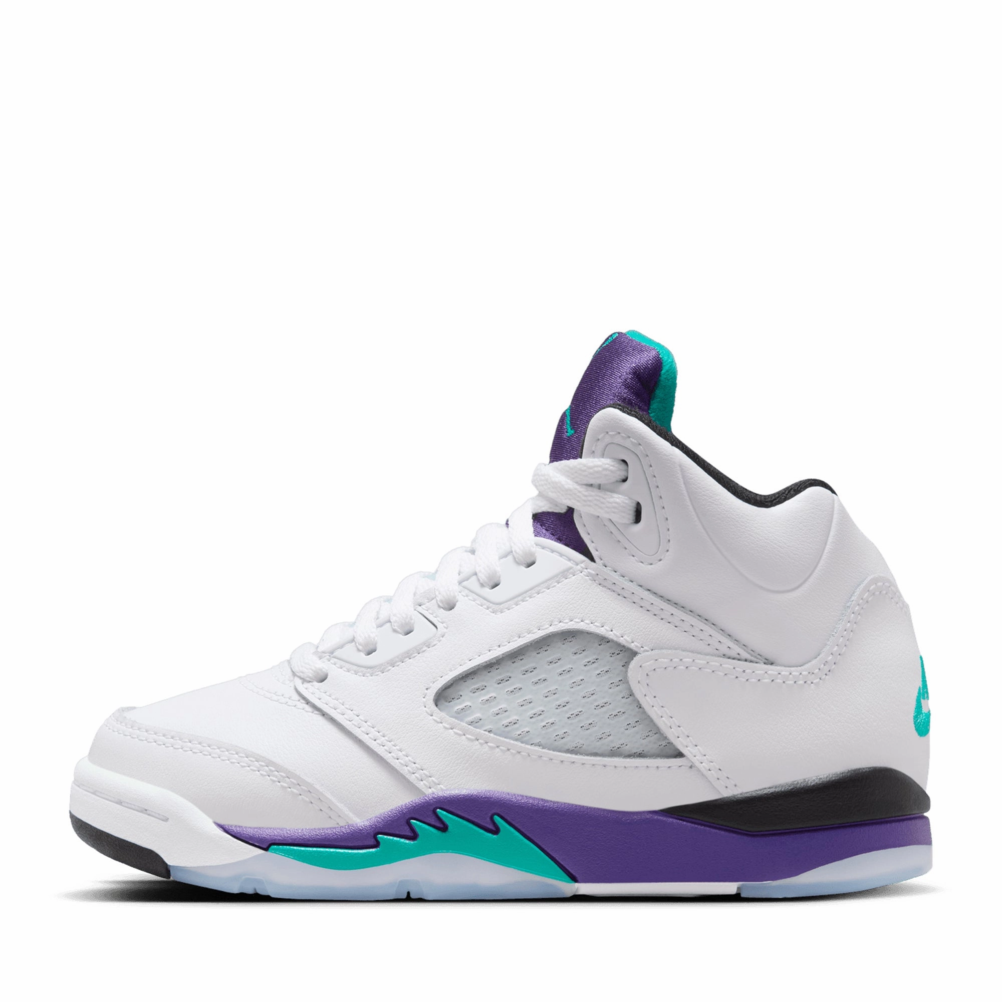 Air Jordan 5 Retro OG 'Grape' (PS) - White/New Emerald Comfort Wrap Insulated Rough Trail Hiker