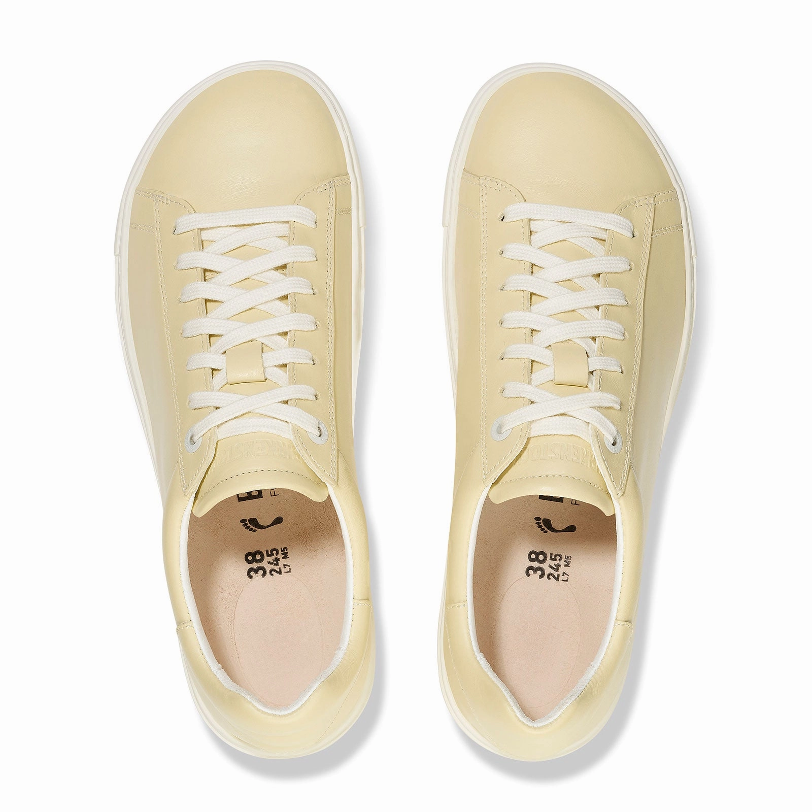 Easy To Clean Comfort Path Birkenstock Bend Narrow Sneaker (Women) - Butter Leather