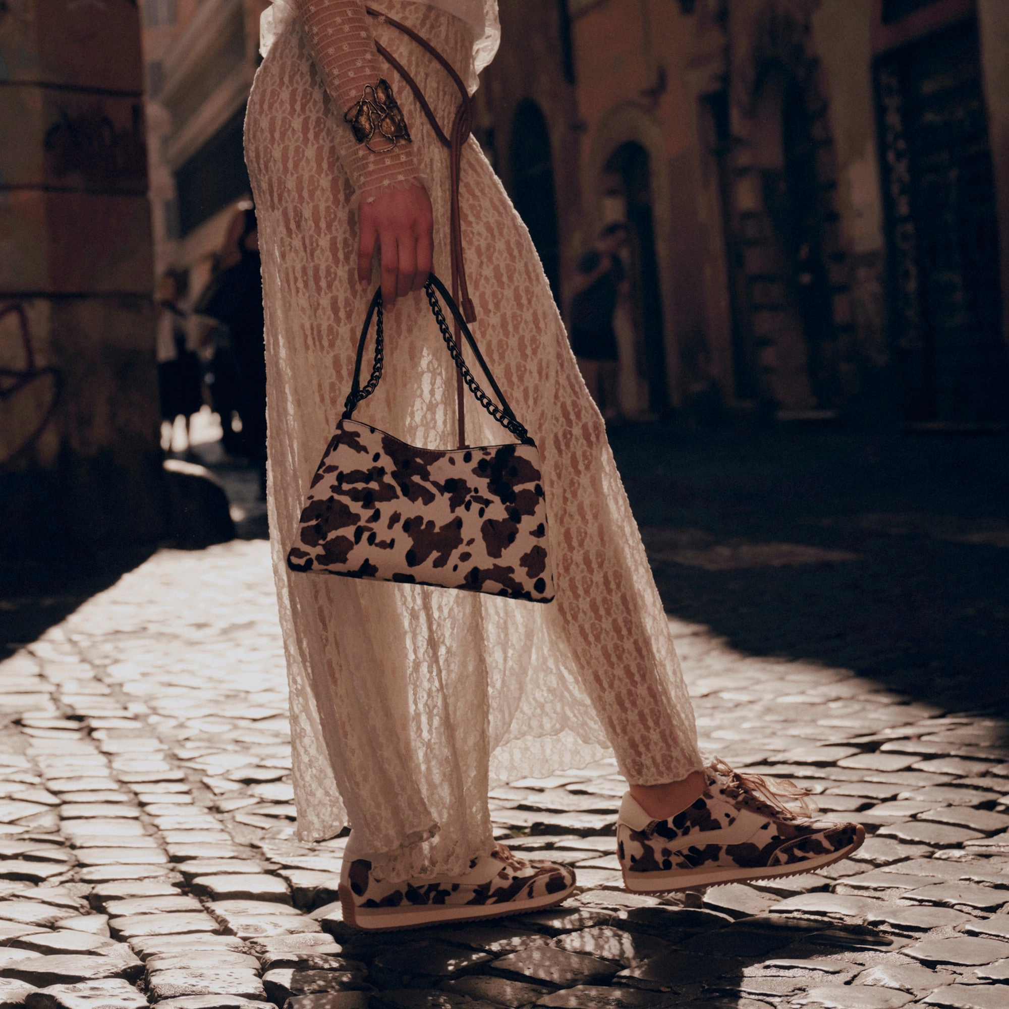 B.NTCD SNEAKERS COCOA TAURUS CALF HAIR Non toxic