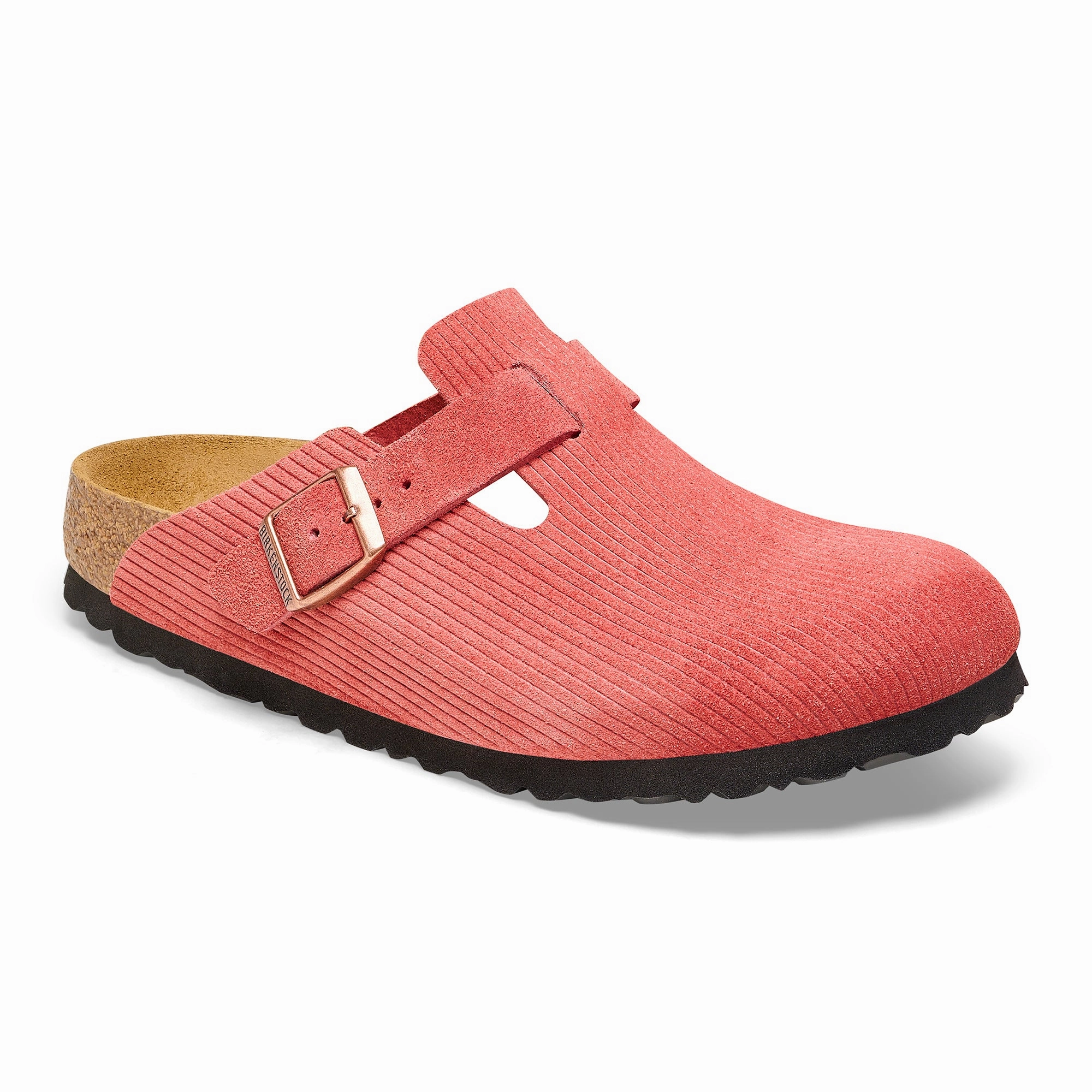 Birkenstock Boston Narrow Clog (Women) - Corduroy Sienna Red Minimalist