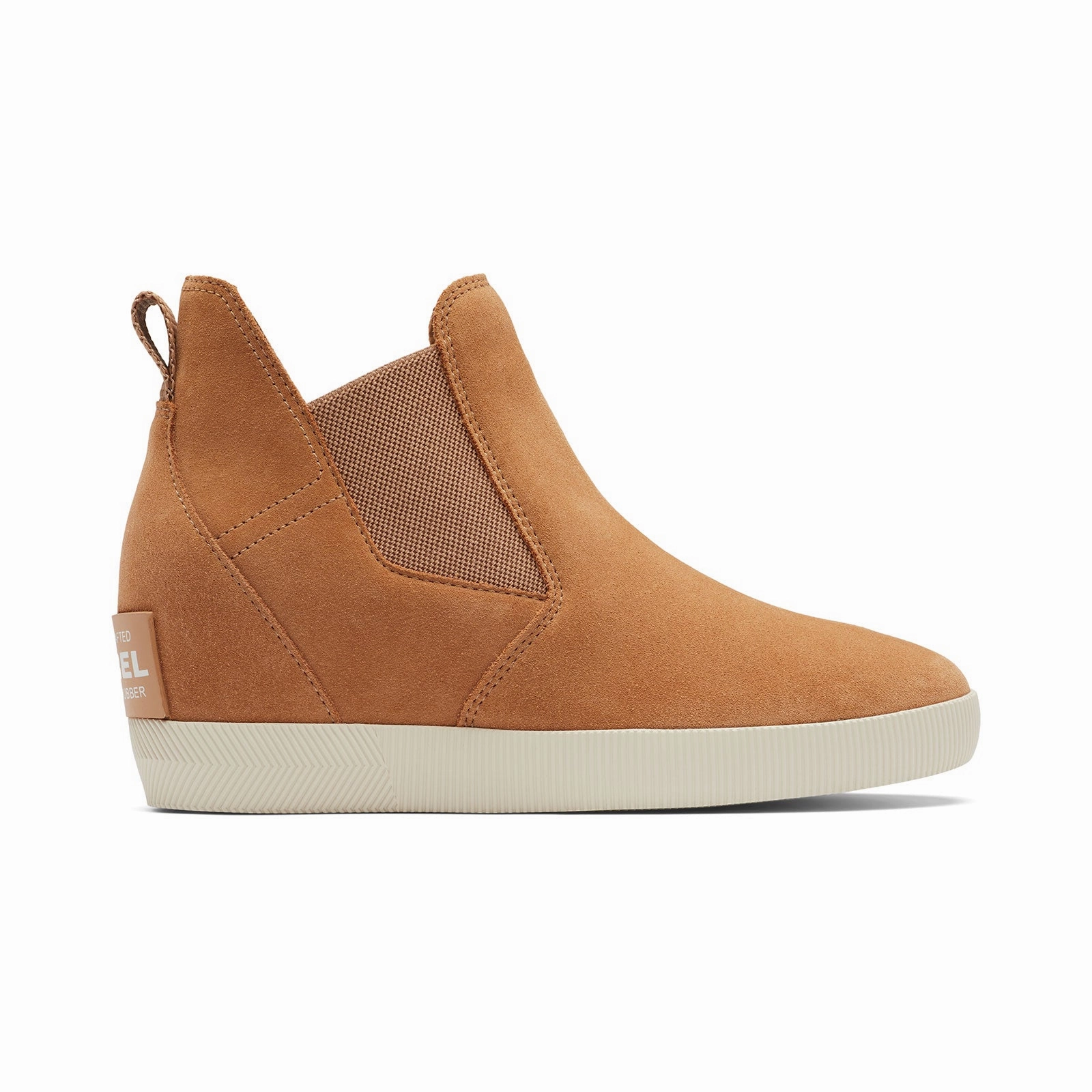 Breathable All Day Worker Sorel Out 'N About Slip On Wedge Ankle Boot (Women) - Tawny Buff/Chalk