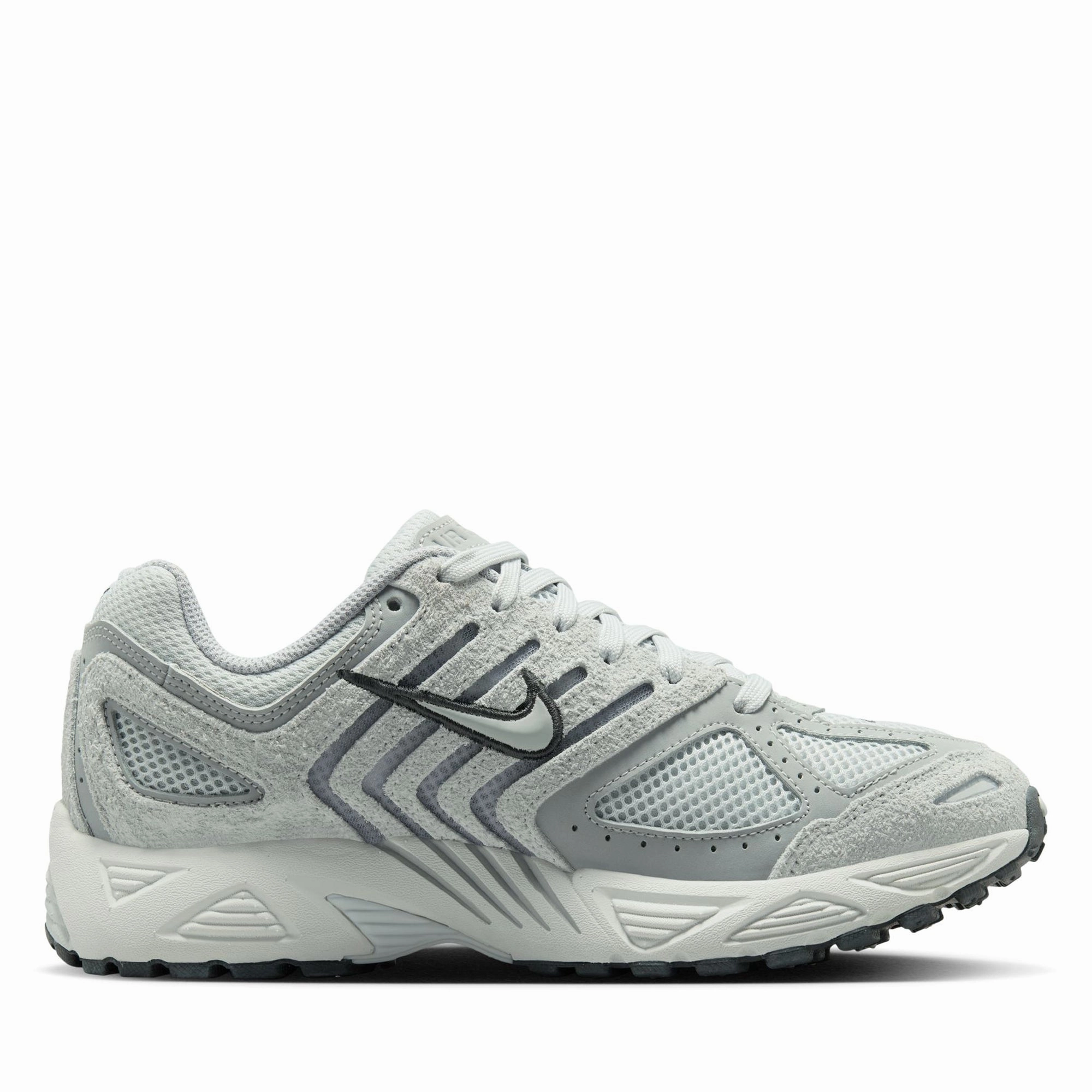 Customizable Fit Features Shock Diffusing Heel Women's Nike Air Pegasus 2005 - Pure Platinum/Metallic Platinum