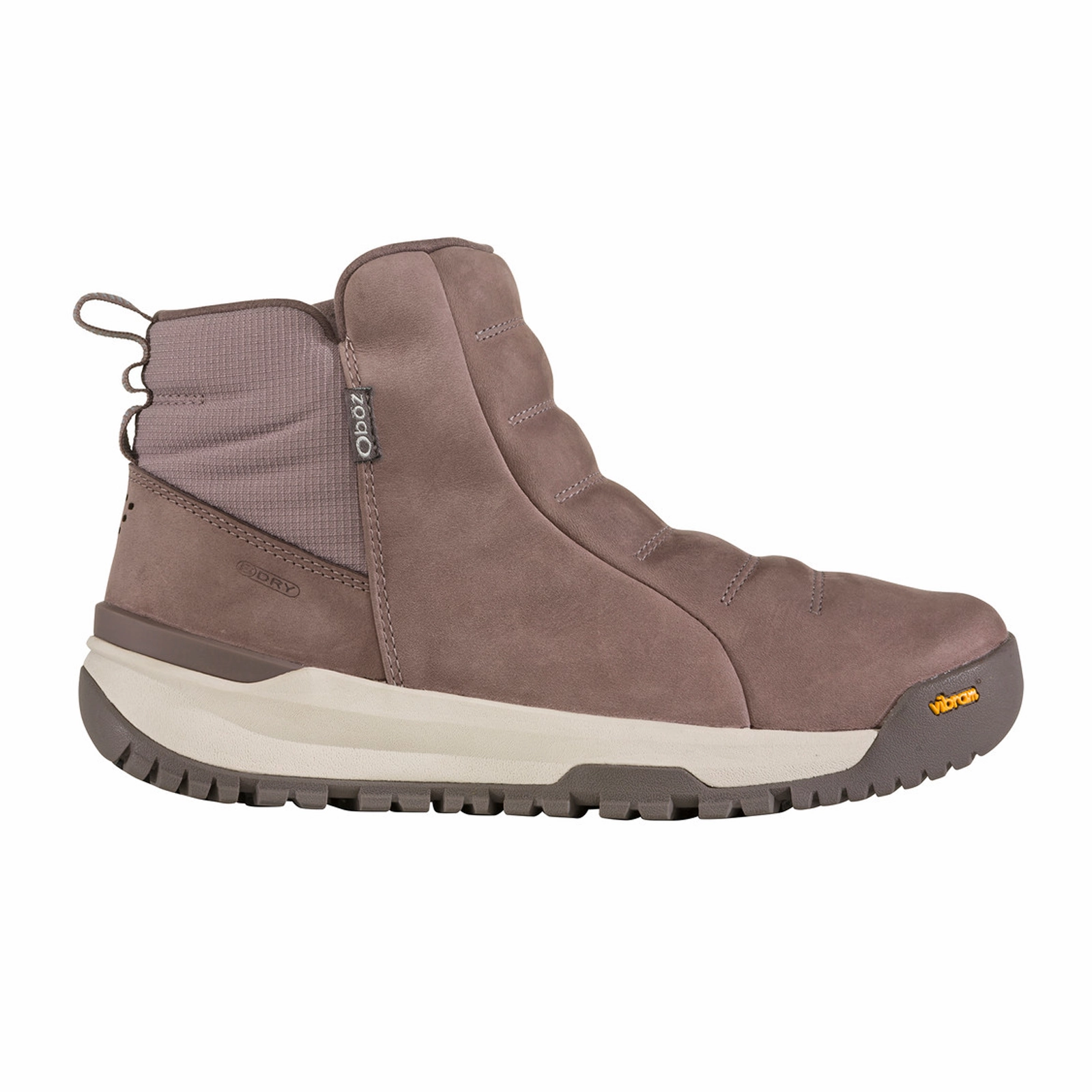 Oboz Sphinx Pull On Insulated B-DRY Winter Boot (Women) - Sandstone Non Slip Tread Pattern Warehouse Work