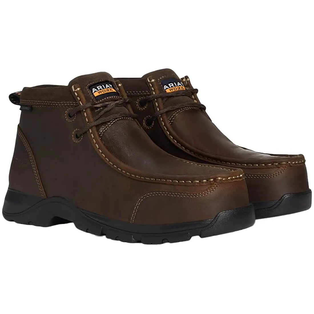 Edge LTE Composite-Toe Waterproof Moc Toe Work Boot Dark Brown Adult
