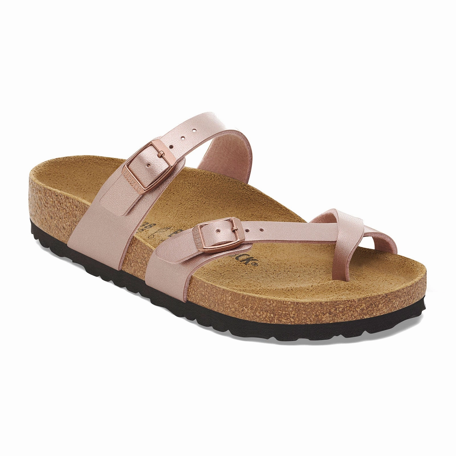 Birkenstock Mayari Sandal (Women) - Metallic Copper Birko-Flor Dressy Style