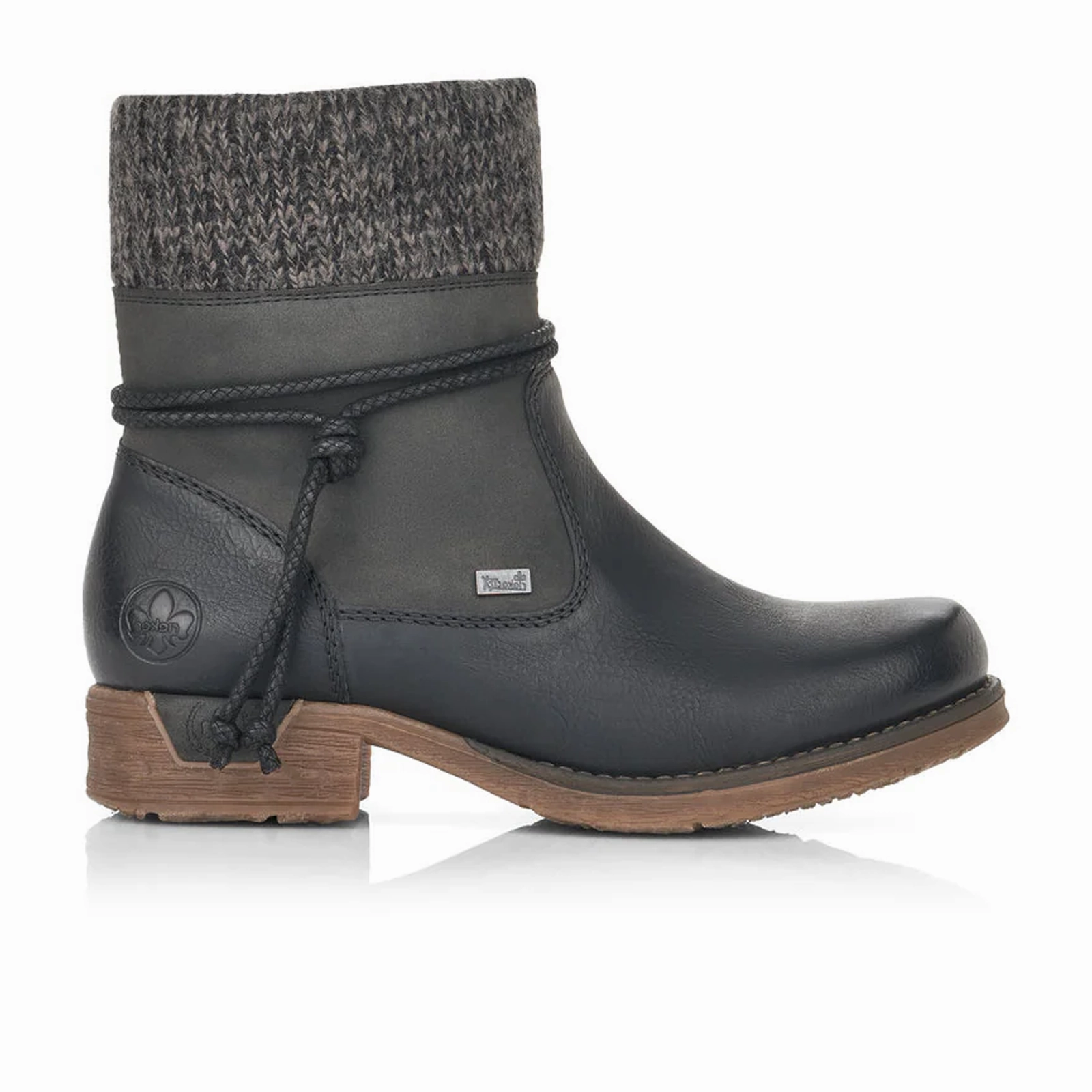 Walk Easy Rieker Fee 79688-00 Fee Ankle Boot (Women) - Black/Anthracite