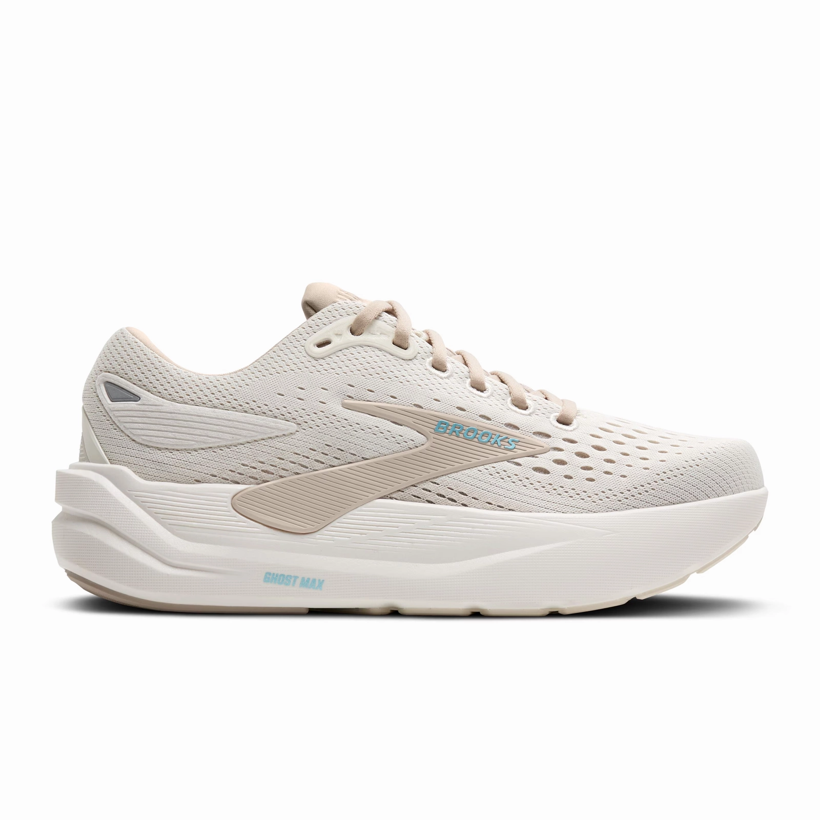 Brooks Ghost Max 3 Running Shoe (Women) - Coconut/Chateau Grey/Blue wellness
