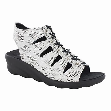 WOLKY ARENA WHITE/BLACK - FINAL SALE! Secure fit Soft Walk