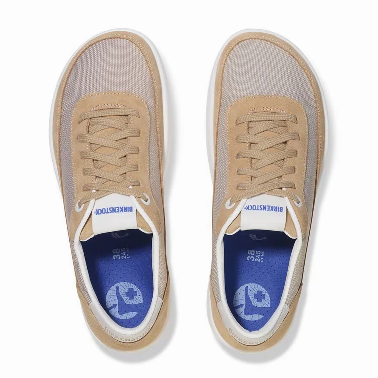 Moisture Wicking Inner Layer rubber Birkenstock Honnef City Lace Up (Men) - New Beige/Sandcastle