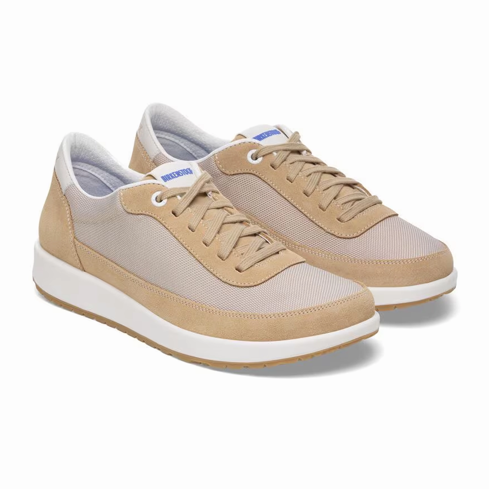 PU Sole Slide Style Birkenstock Honnef City Lace Up (Men) - New Beige/Sandcastle