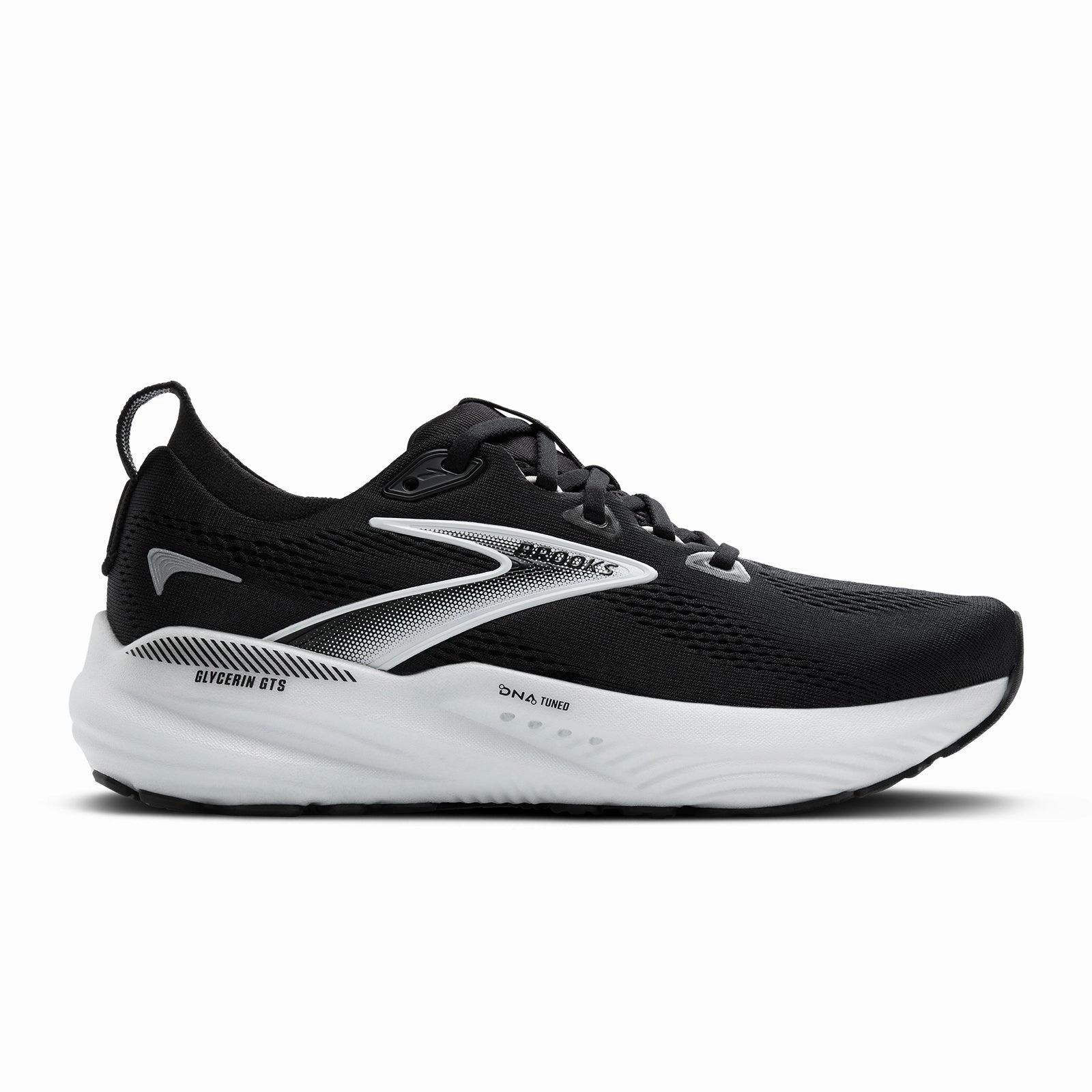 Brooks Glycerin GTS 22 Running Shoe (Women) - Black/Grey/White Holiday Time Bacteria Inhibiting Treatment