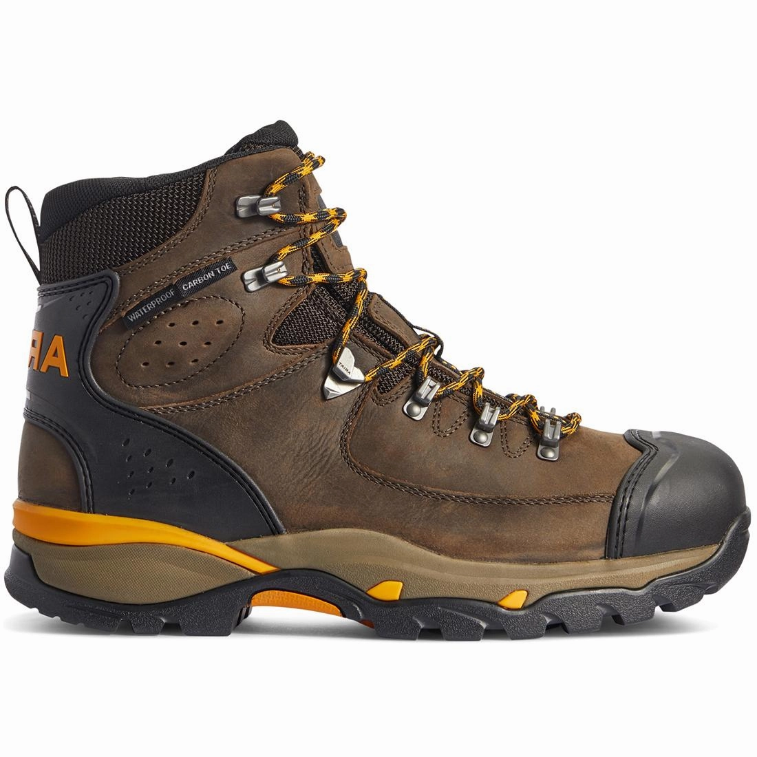Torsional Stability Plate chief Endeavor 6 inch Carbon-Toe Waterproof Work Boot Chocolate Brown