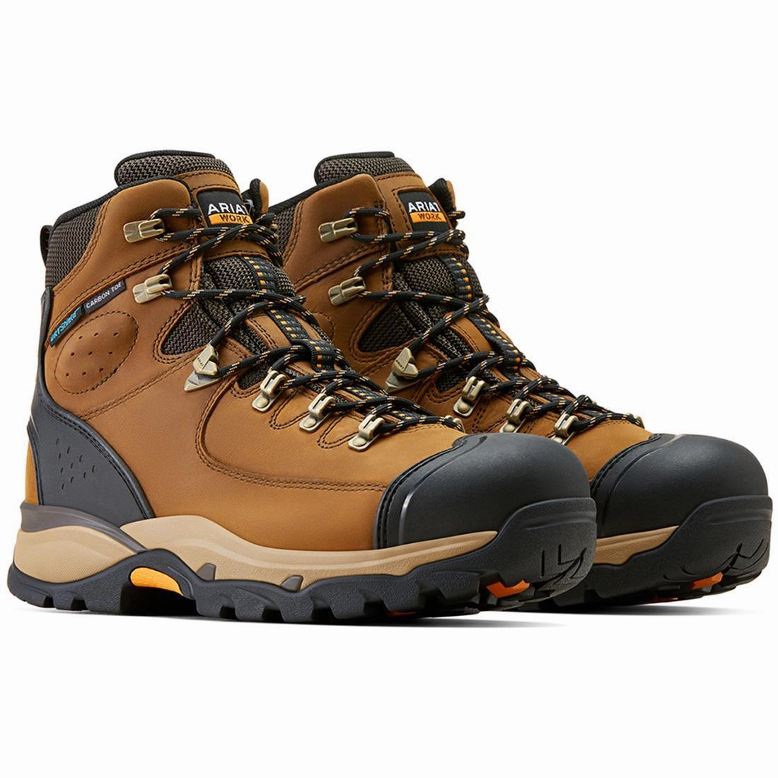 Endeavor 6 inch Carbon-Toe Waterproof Work Boot Dusted Brown Seamless Stitching