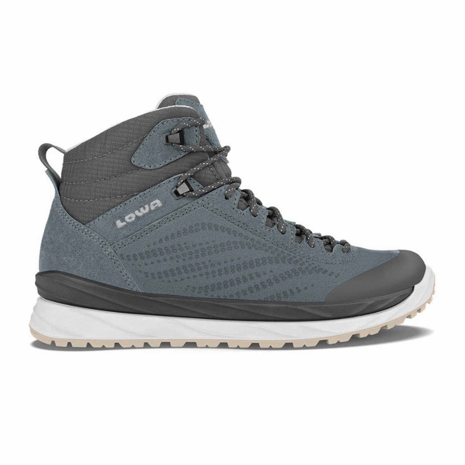 Odor Control Technology Eco Material Cold Climate Lowa Malta GTX Mid (Women) - Denim