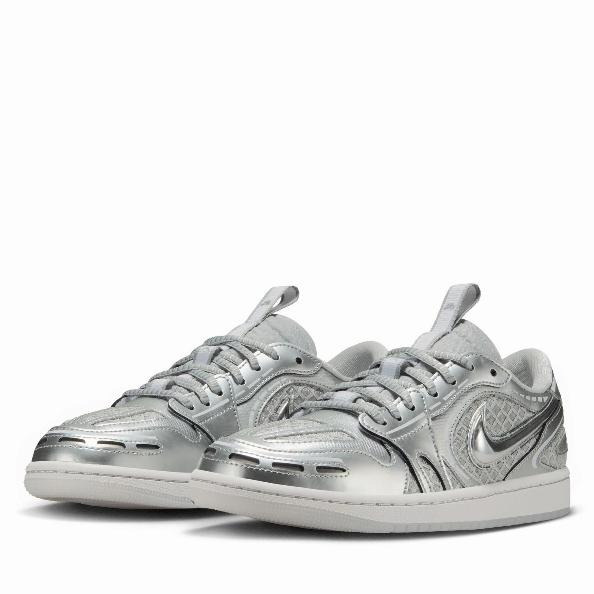 Thermal Protection rubber Women's Air Jordan 1 Low Method of Make V3 - Neutral Grey/Metallic Silver