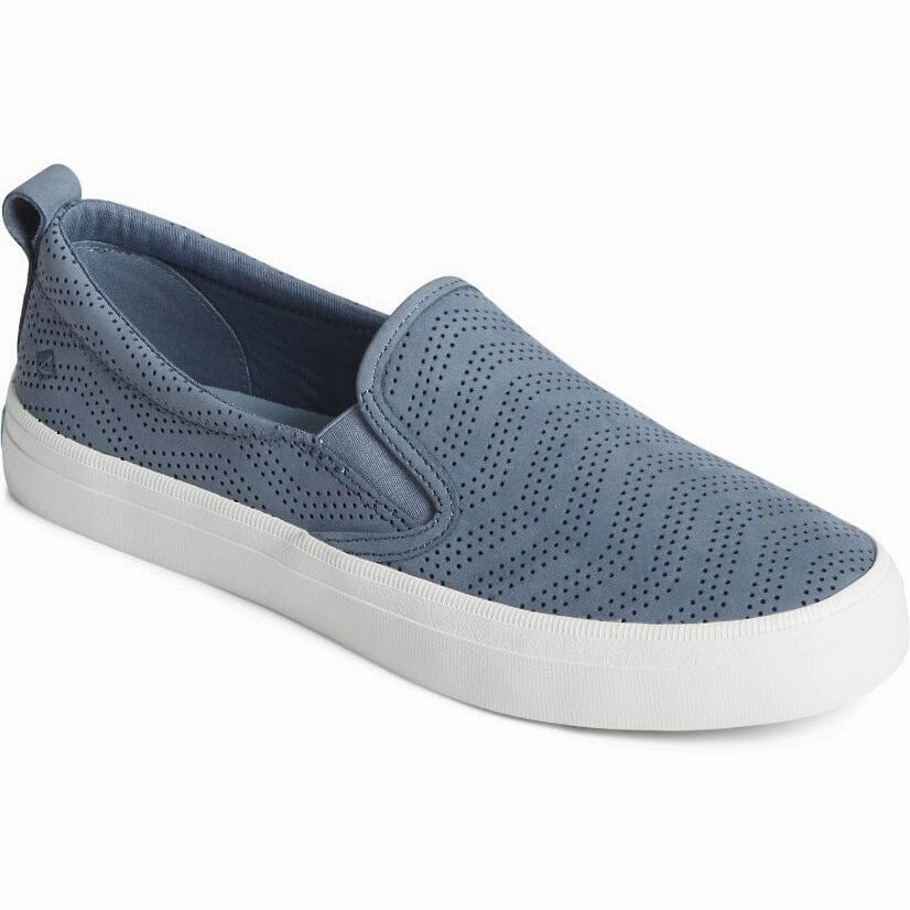 Trusted SPERRY CREST TWIN GORE PERFORATED LEATHER SLIP ON SNEAKER WOMEN'S - FINAL SALE!
