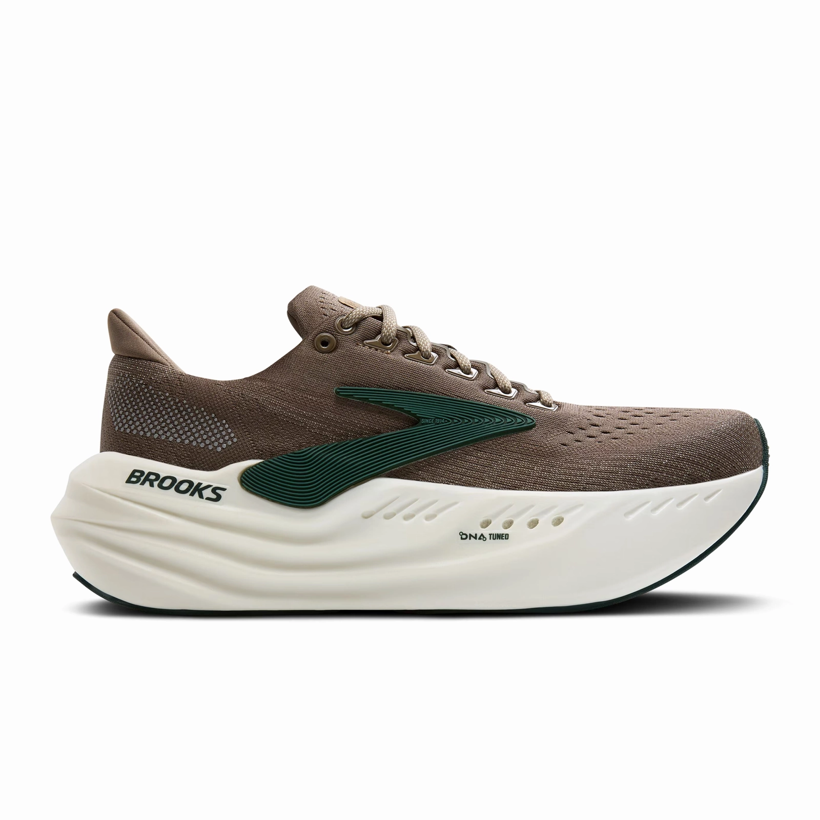 Brooks Glycerin Max Running Shoe (Men) - Falcon/Green/London Fog Trendy Casual Footwear Adjustable buckle