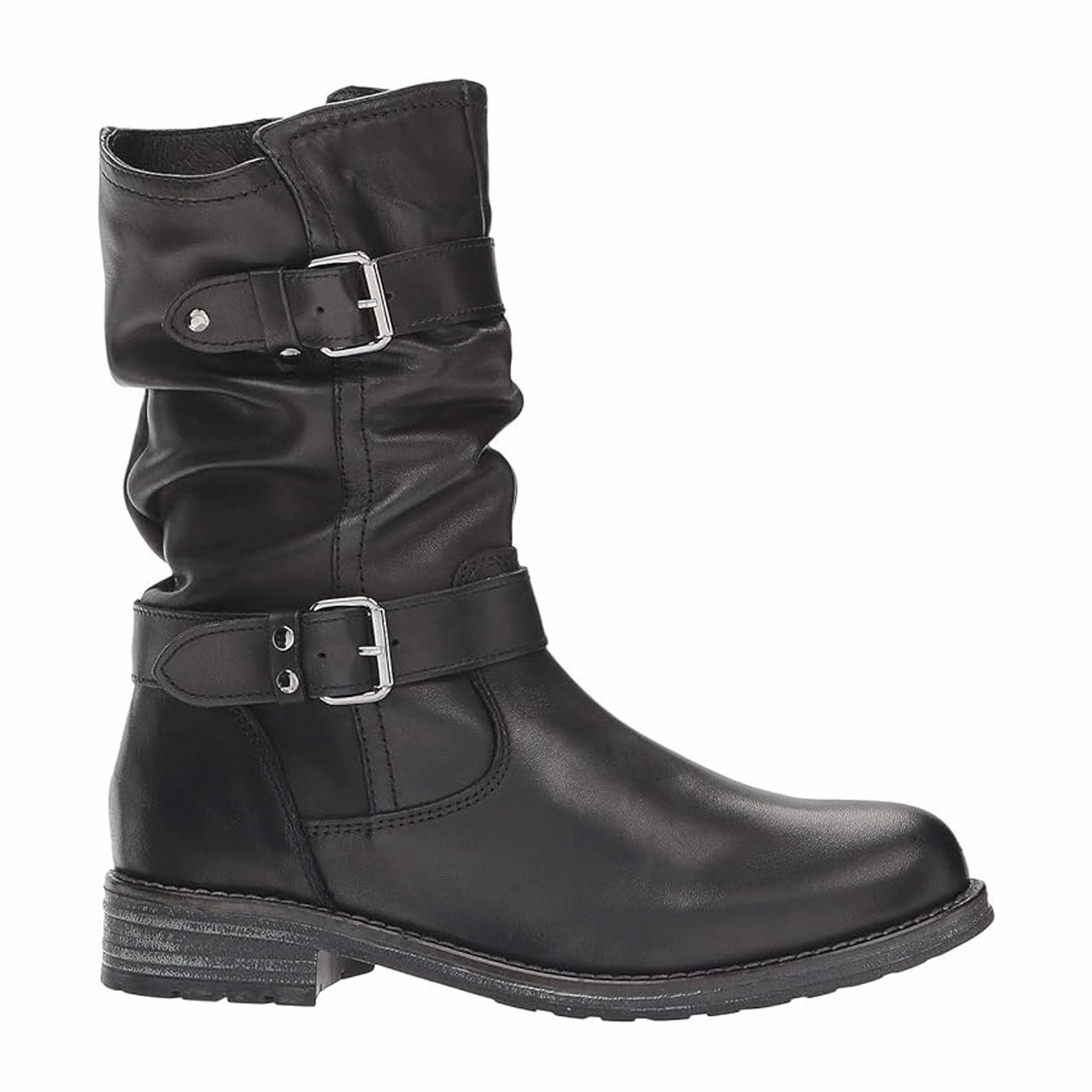 Eric Michael Noelle Mid Boot (Women) - Black Buckle Shine
